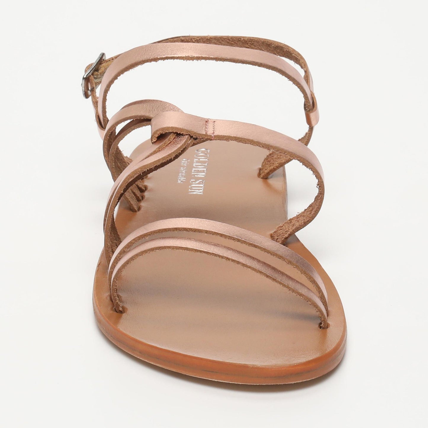 AUDREY sandales en cuir rosegold