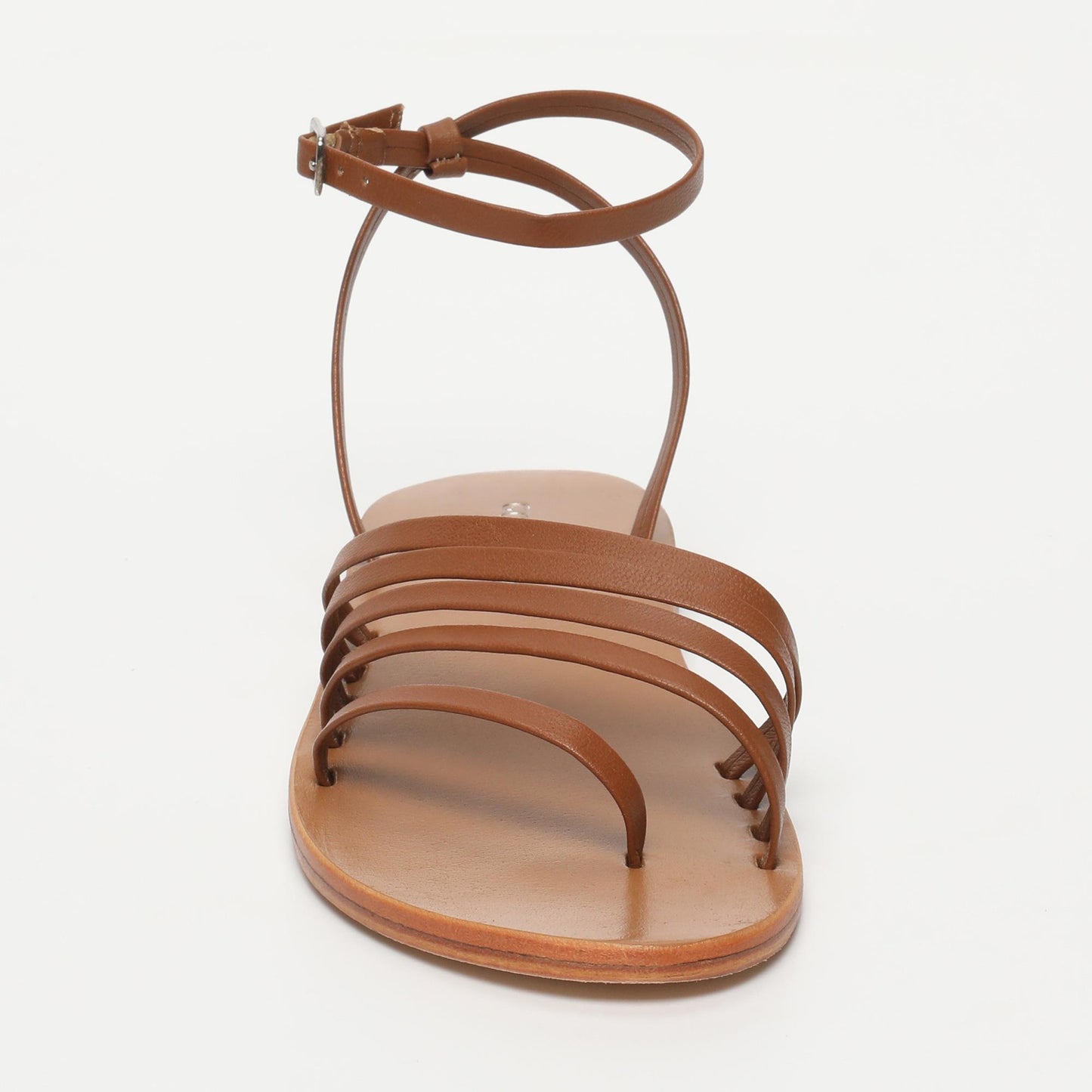 EVERLY sandales en cuir camel