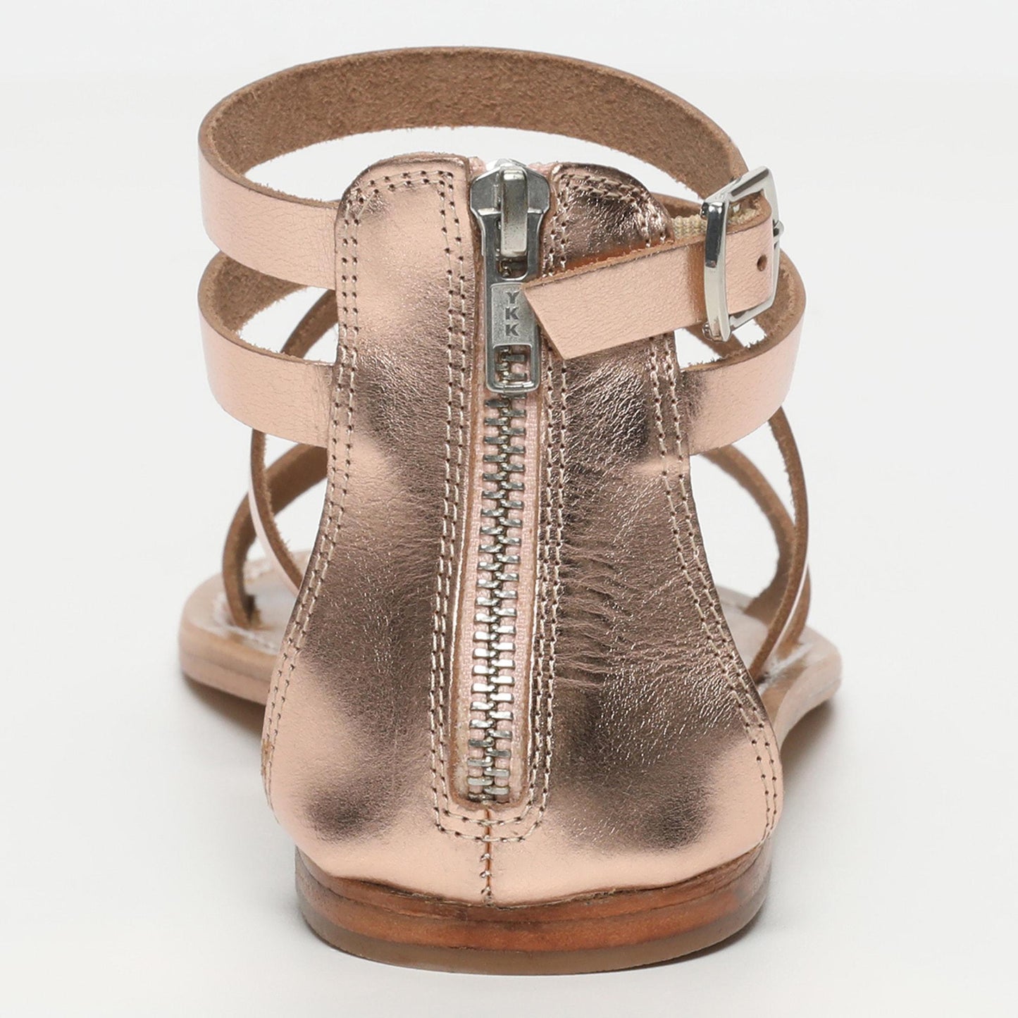GALAXY sandales en cuir rosegold