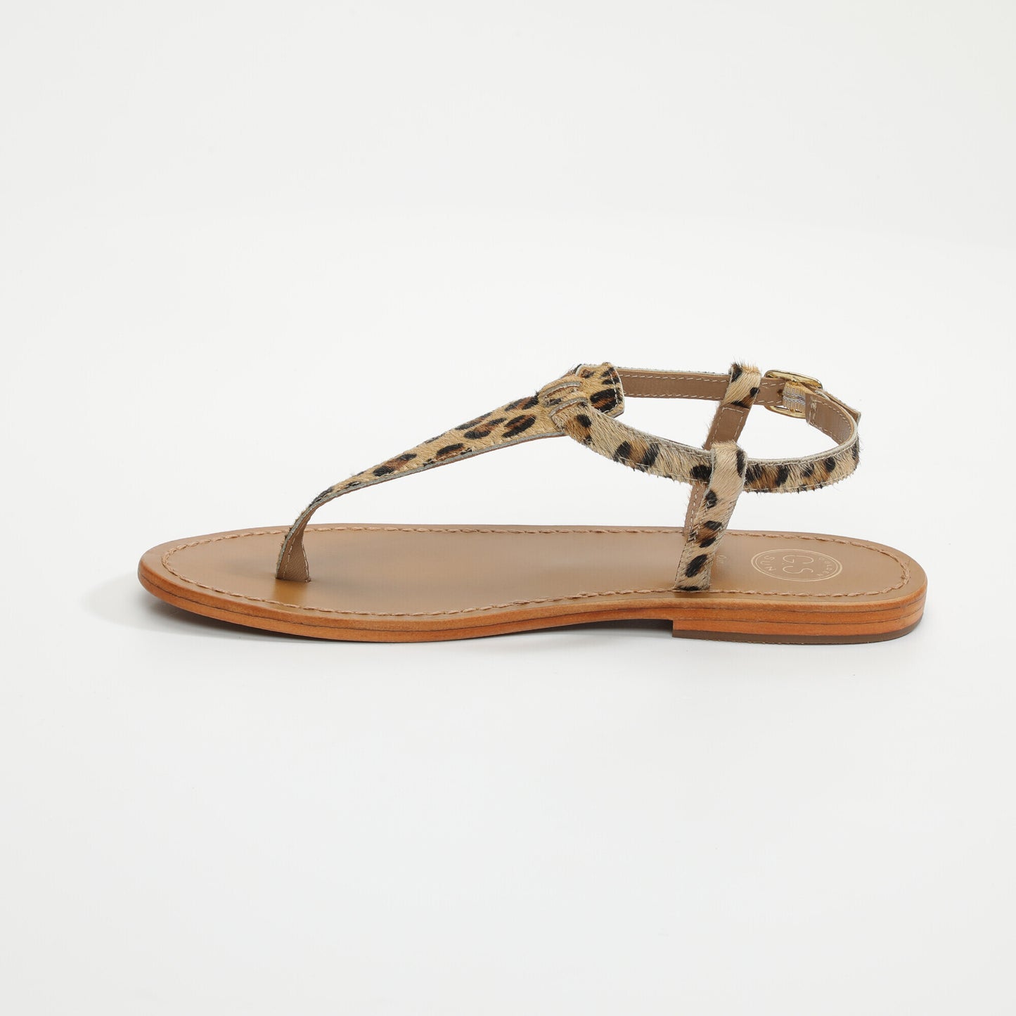 PALMETTO sandales en cuir leopard