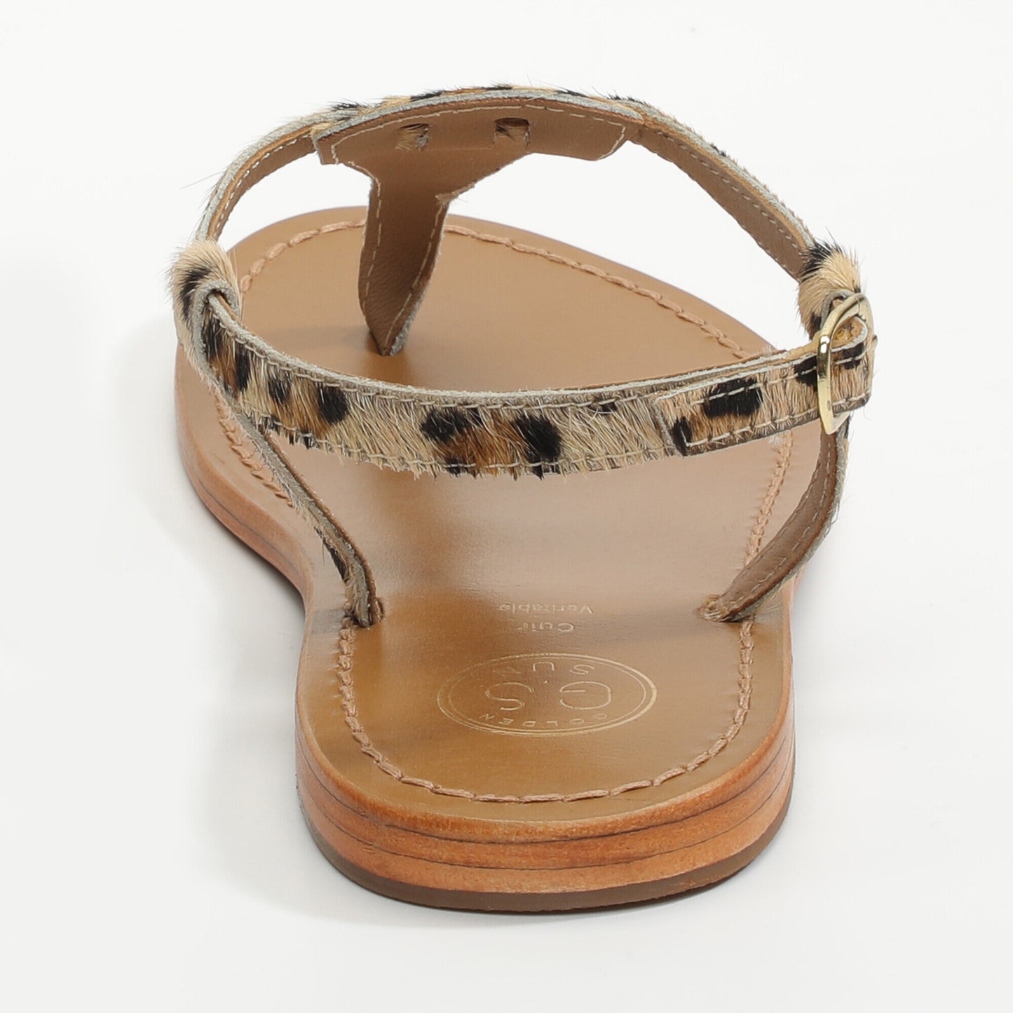 PALMETTO sandales en cuir leopard