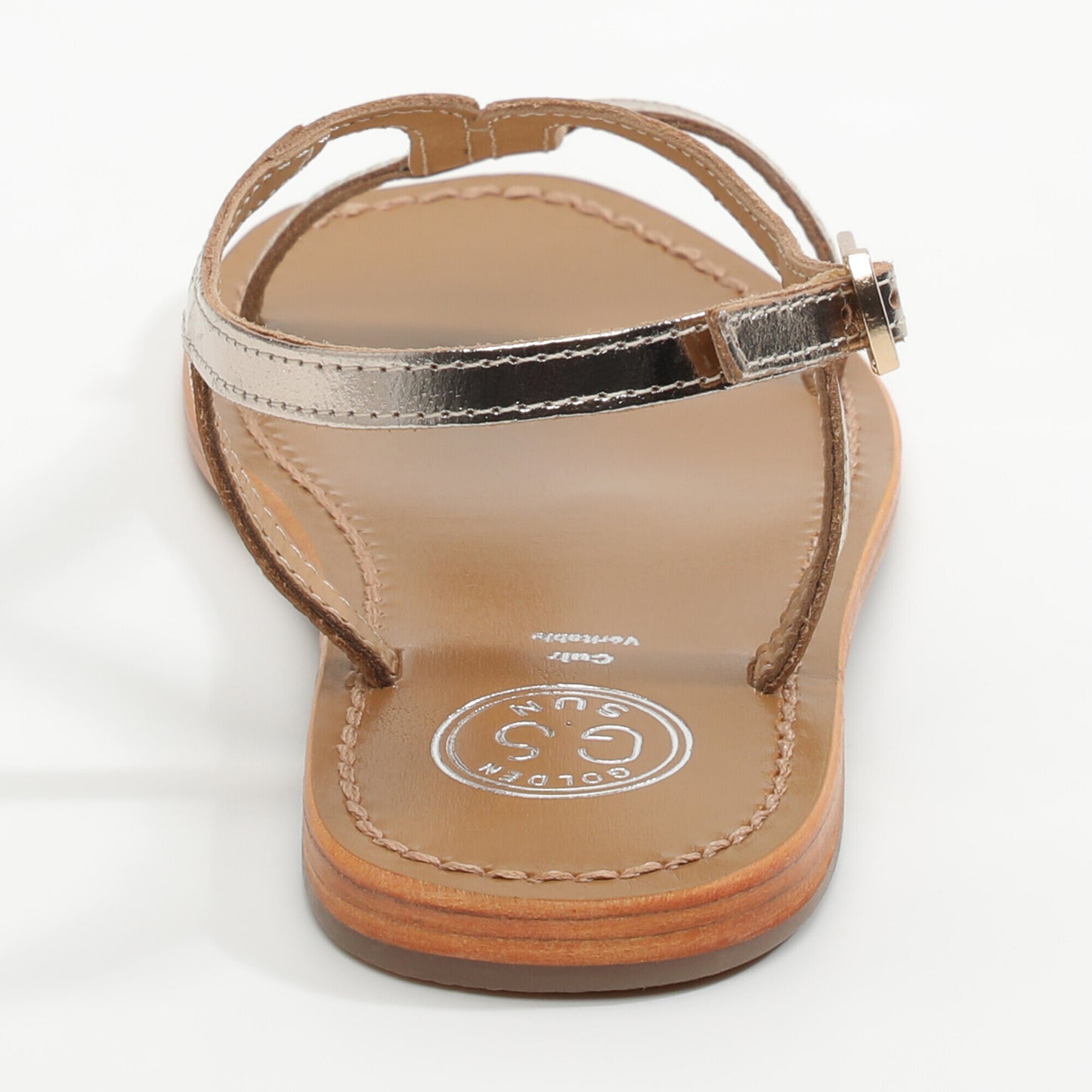 KIRBY sandales en cuir gold
