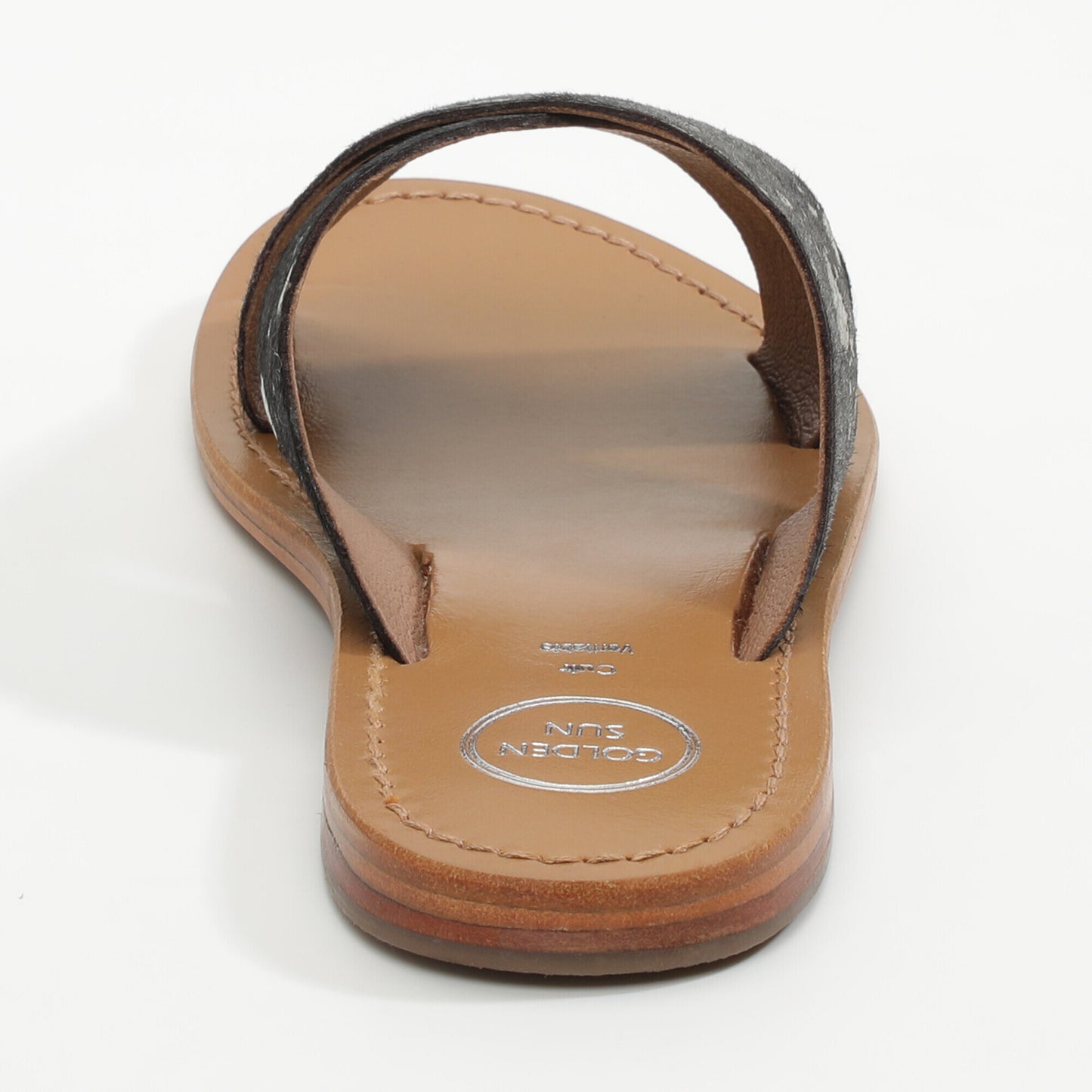 PRIMAVISTA sandales en cuir pony black+silver