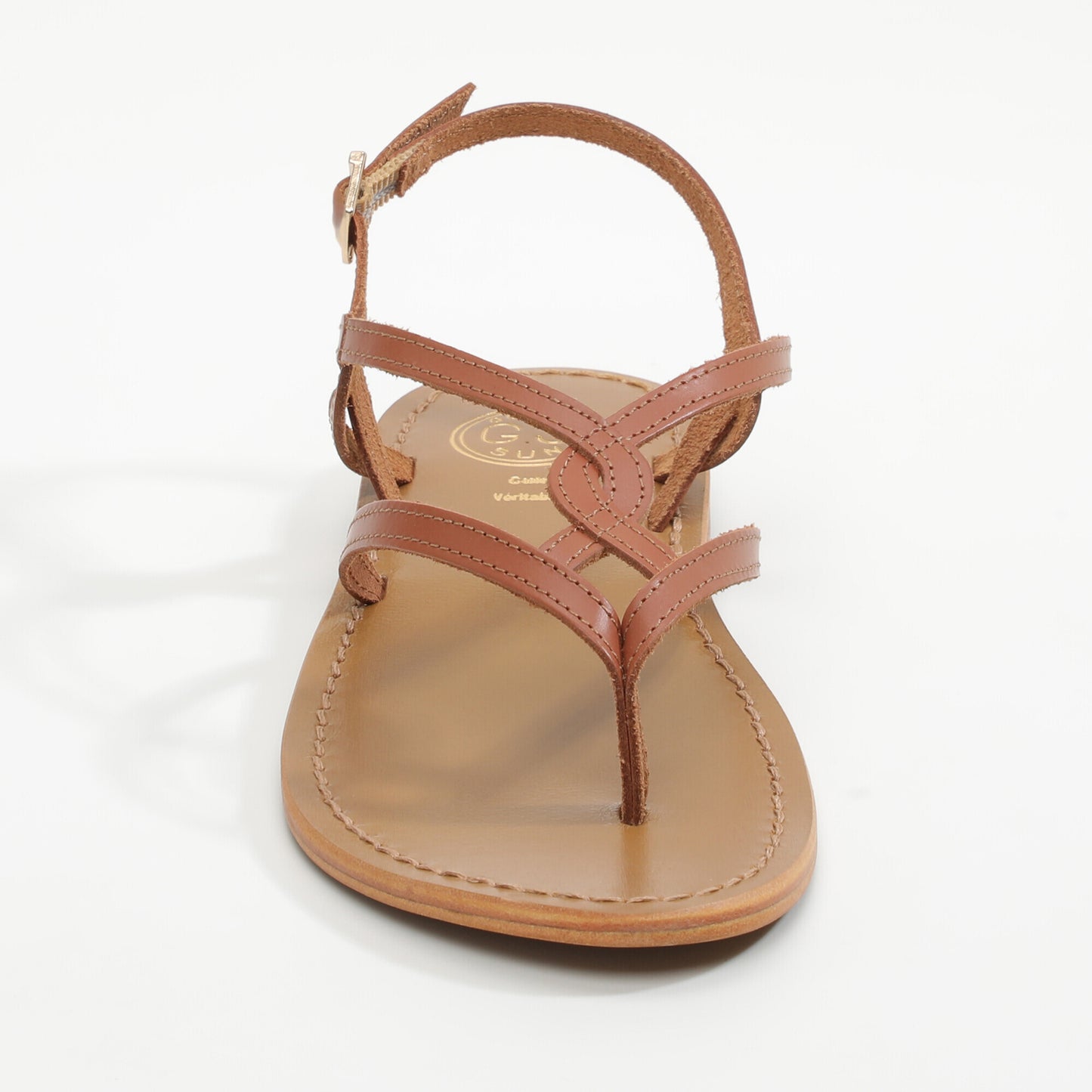 SYRINGA sandales en cuir tan