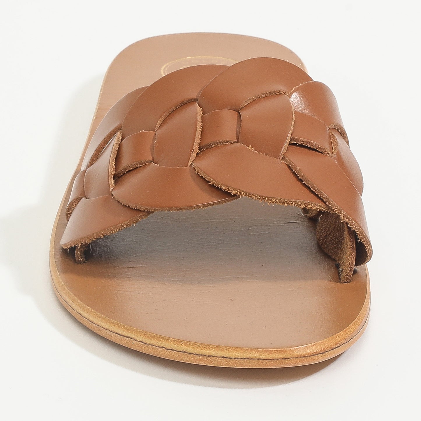 NEVENA sandales en cuir camel