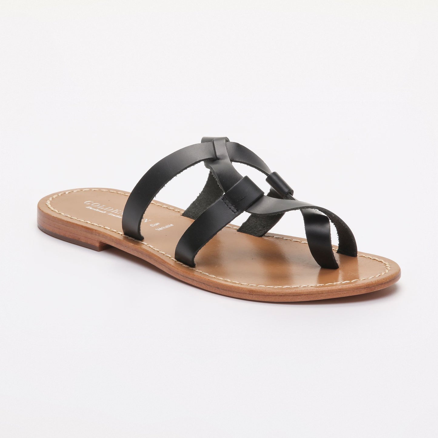 TYEE sandales en cuir black