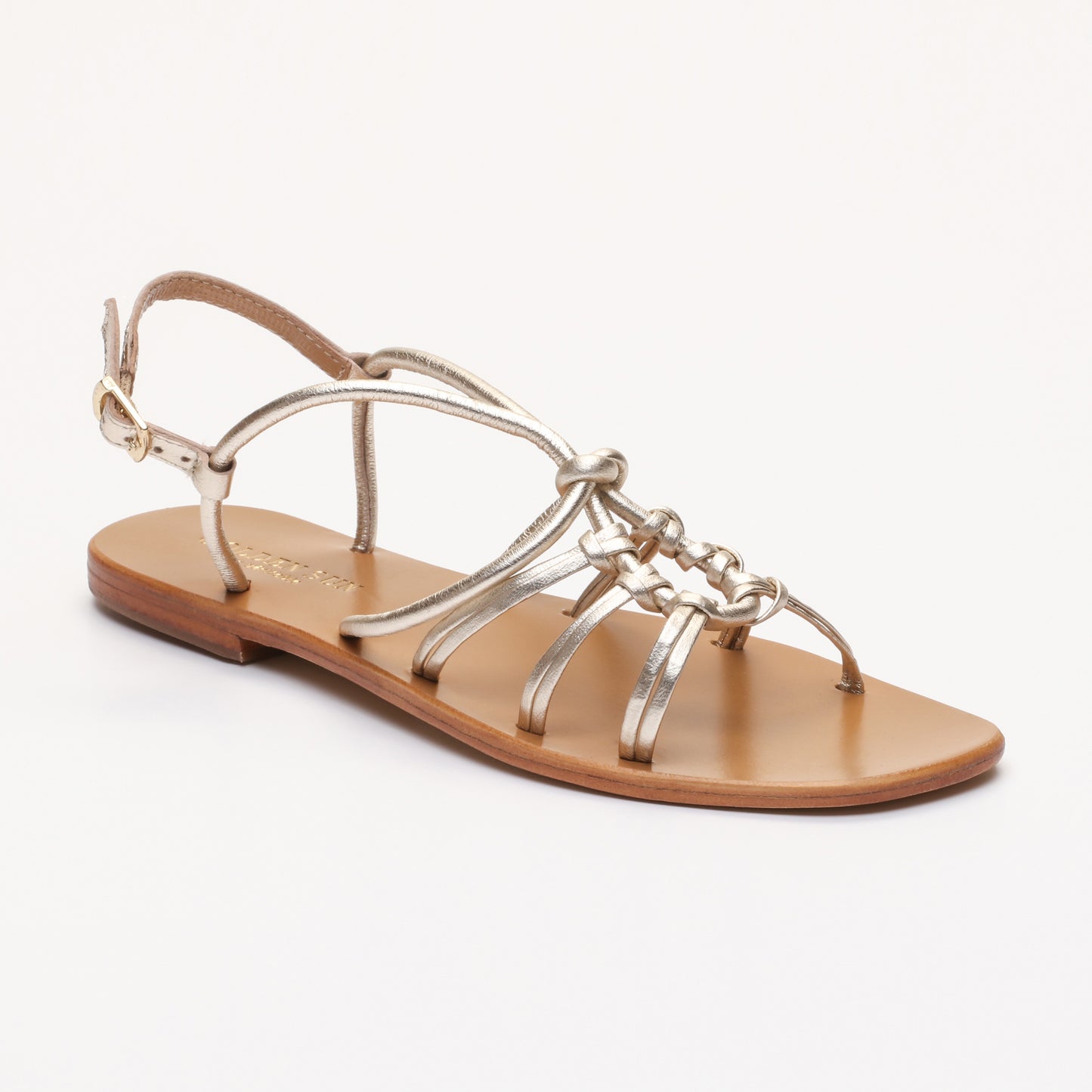 KIMIA sandales en cuir gold