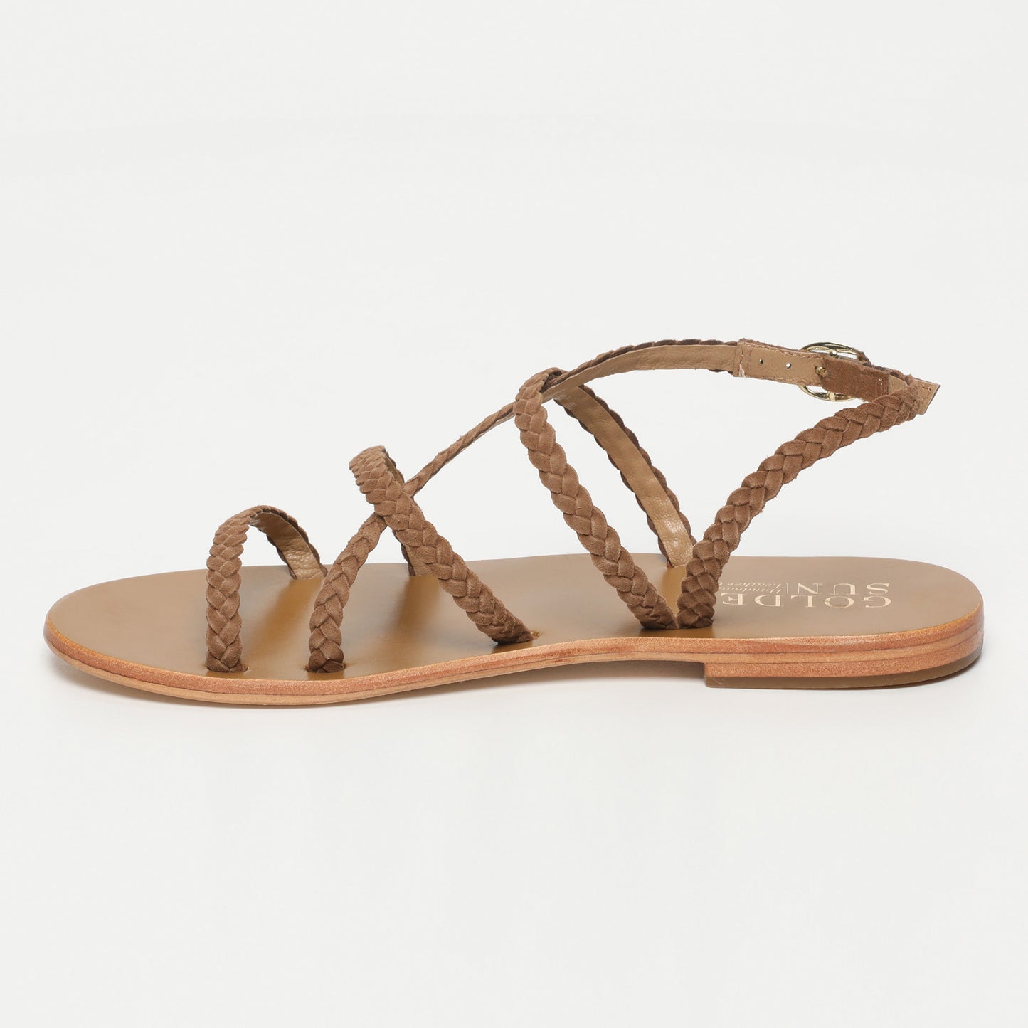 DELBAR sandales en cuir camel