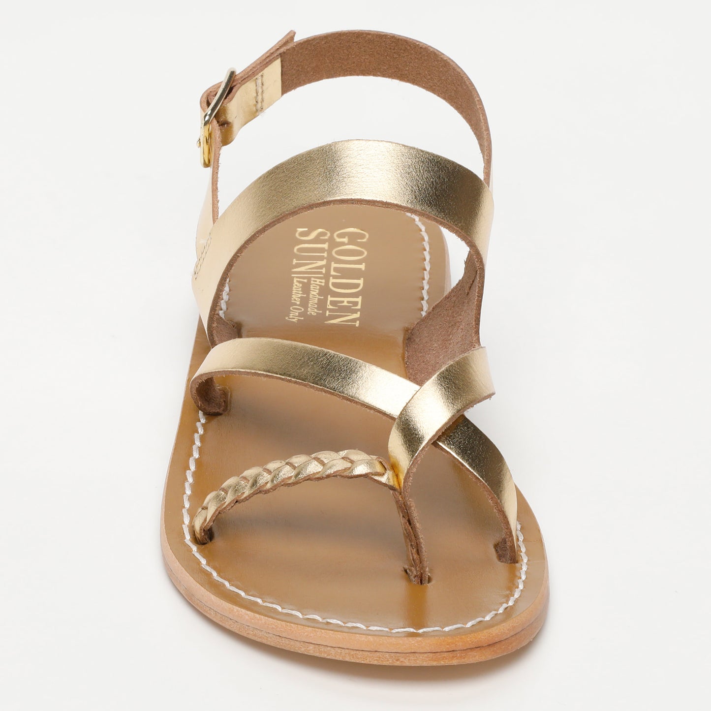 SMILA sandales en cuir dark gold