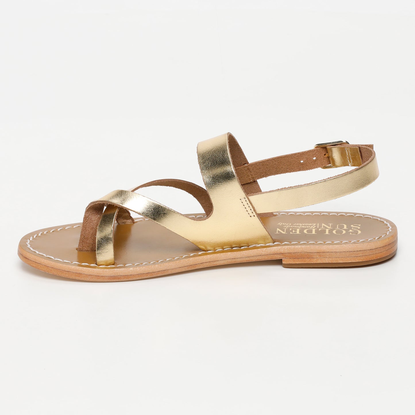 SMILA sandales en cuir dark gold