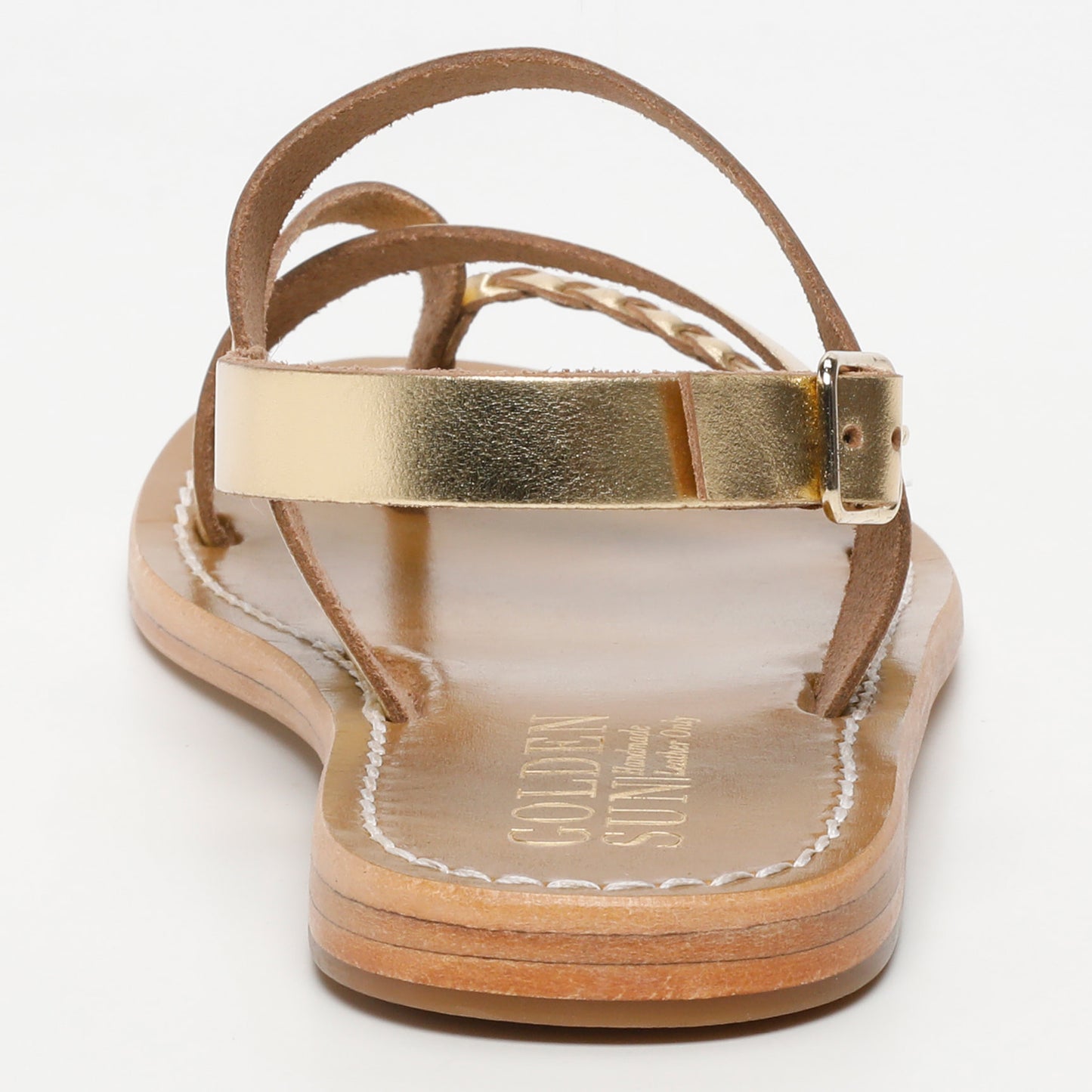 SMILA sandales en cuir dark gold