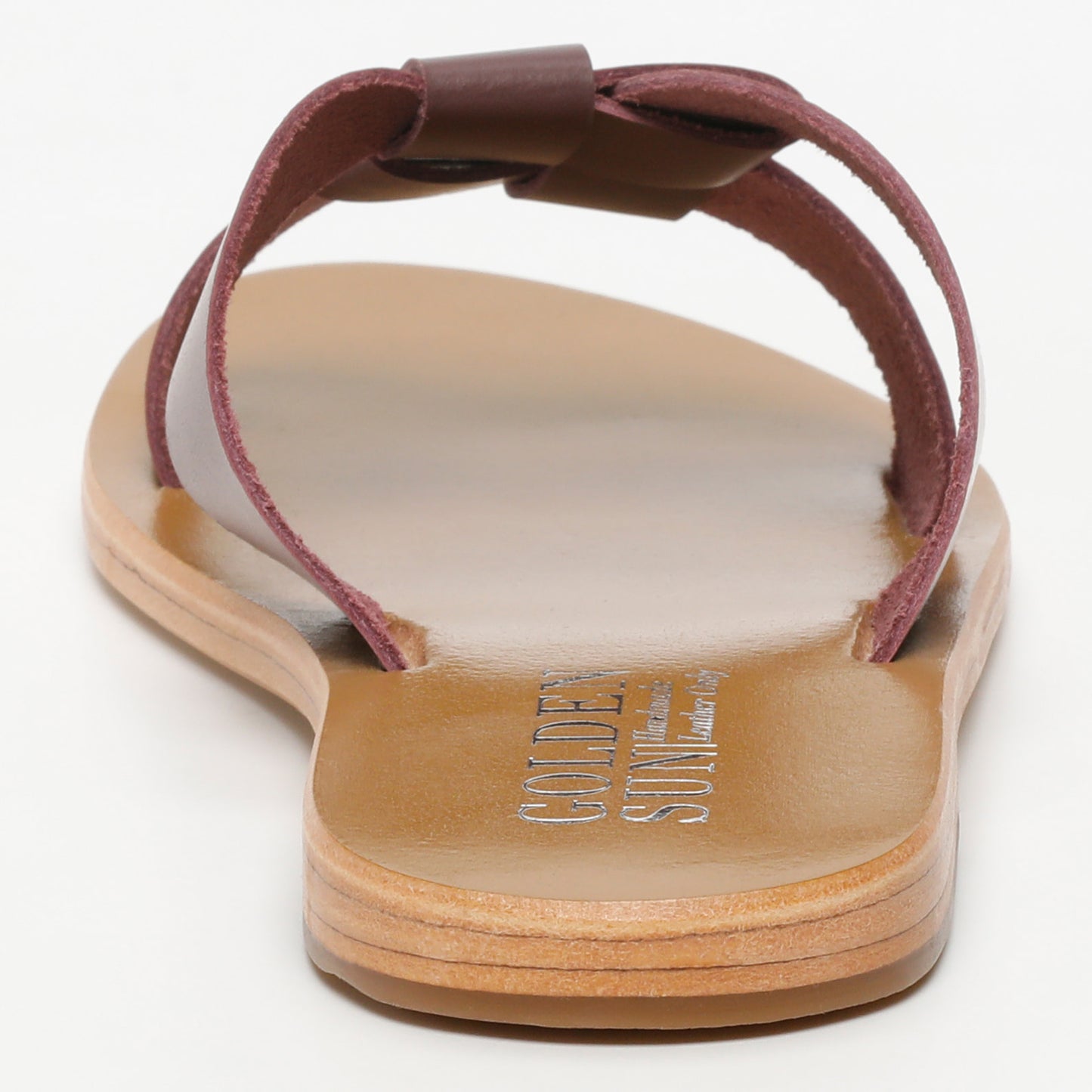 LIPIE sandales en cuir burgundy