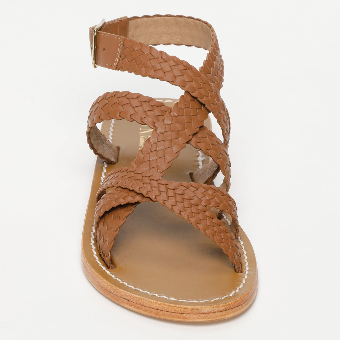 ELVIRA sandales en cuir camel