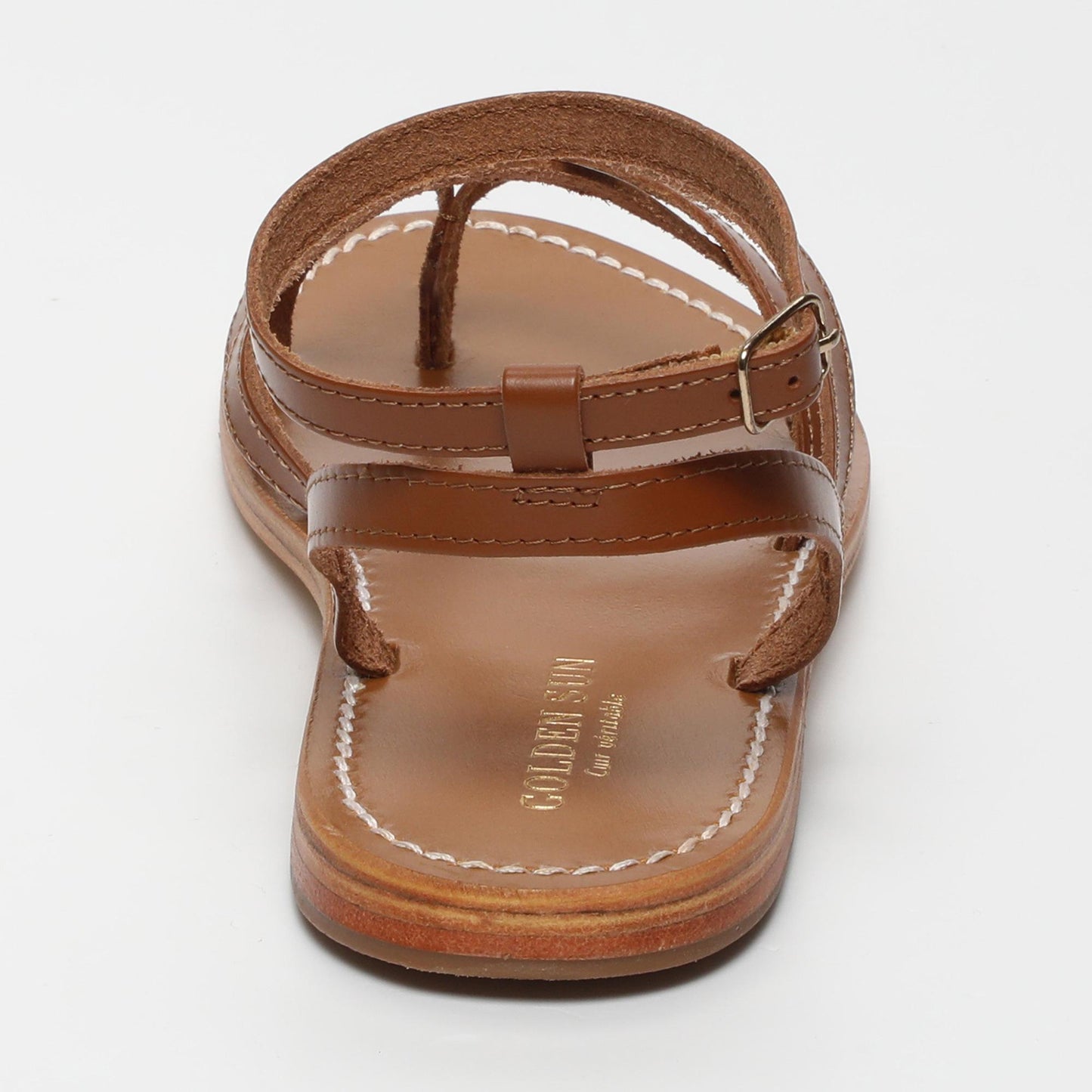 ISLA sandales en cuir camel