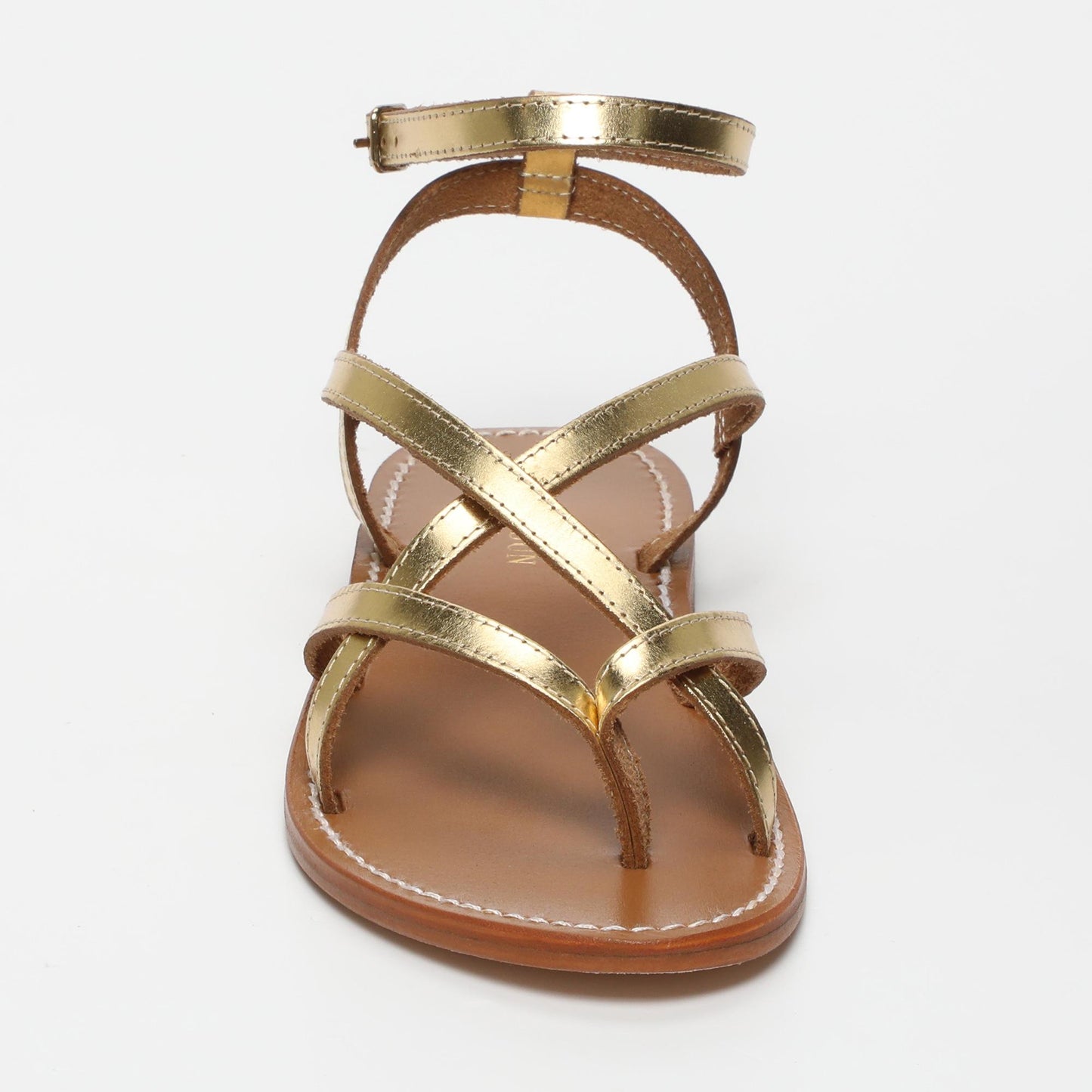 ISLA sandales en cuir dark gold
