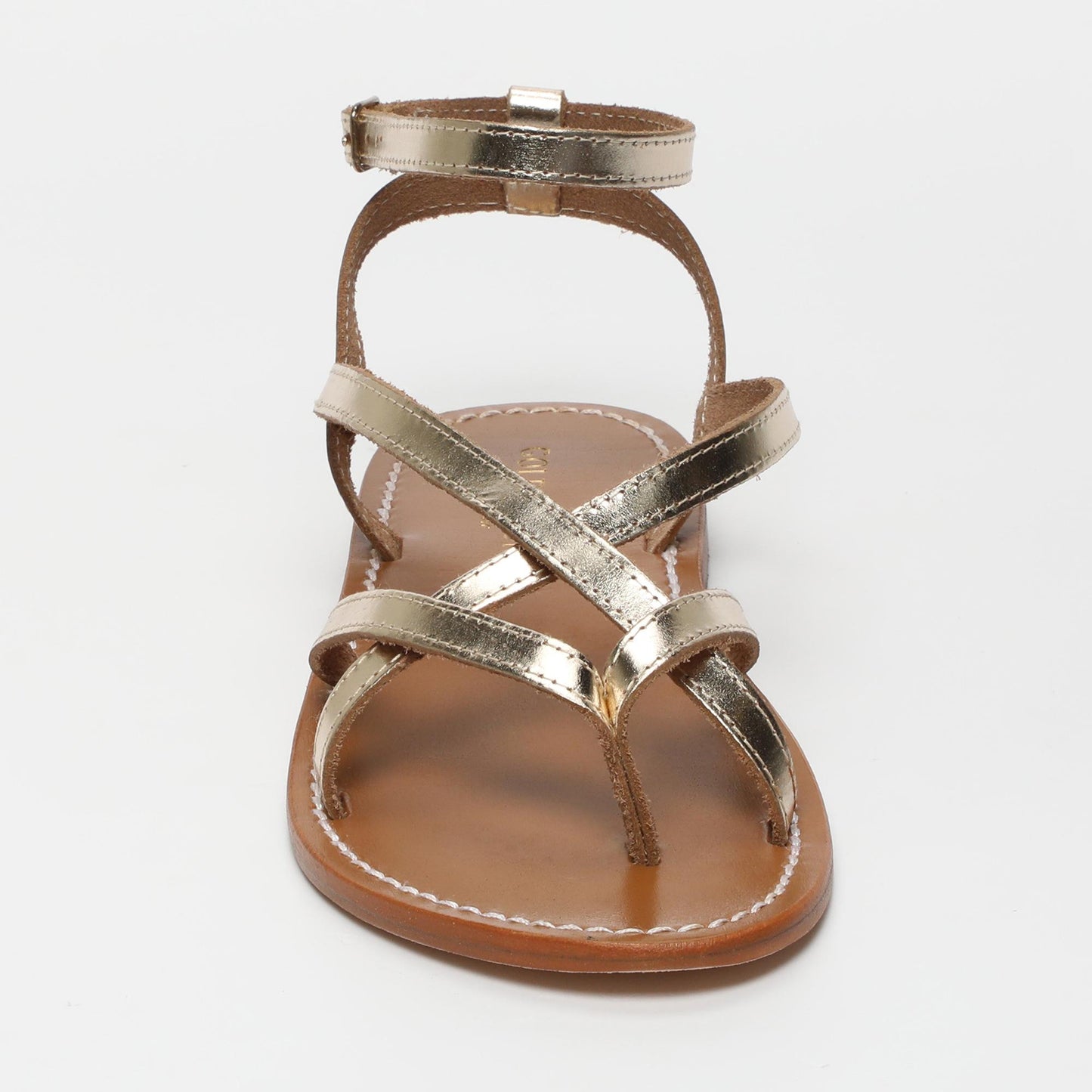 ISLA sandales en cuir gold