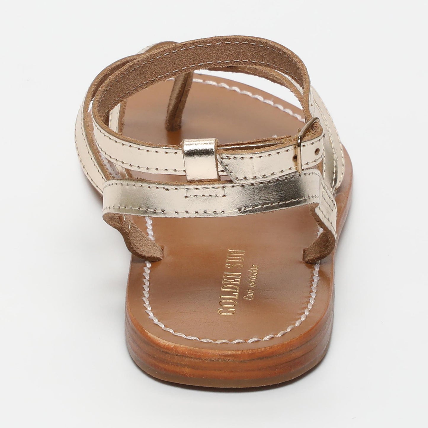 ISLA sandales en cuir gold