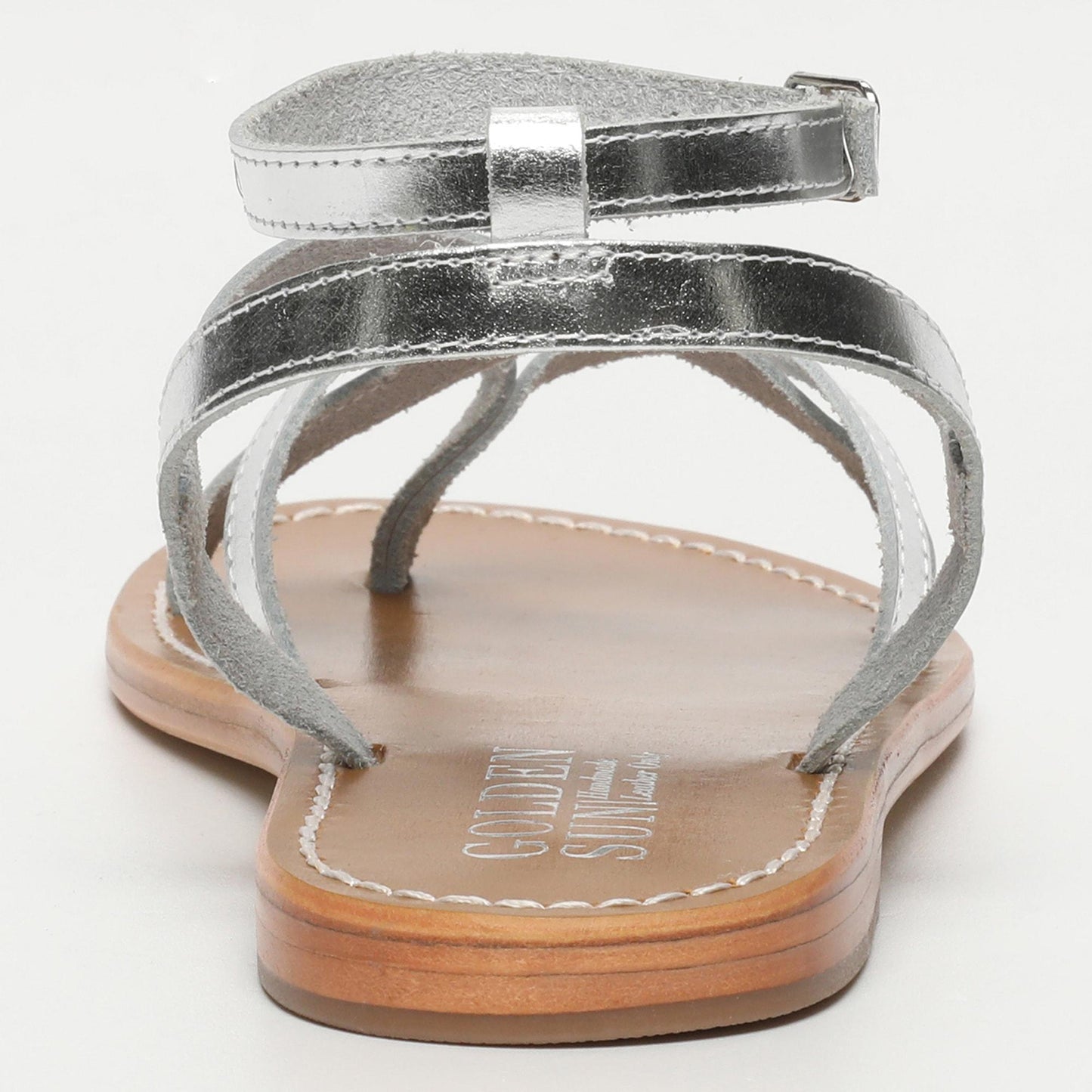 ISLA sandales en cuir silver