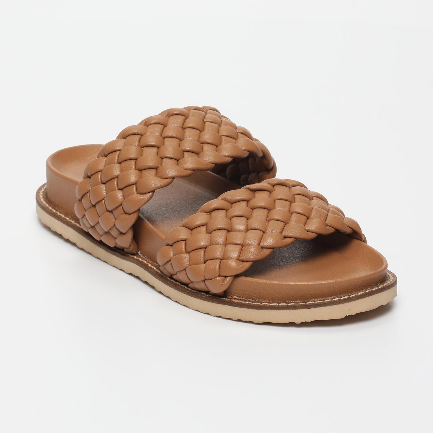 KINSLEY sandales en cuir light tan