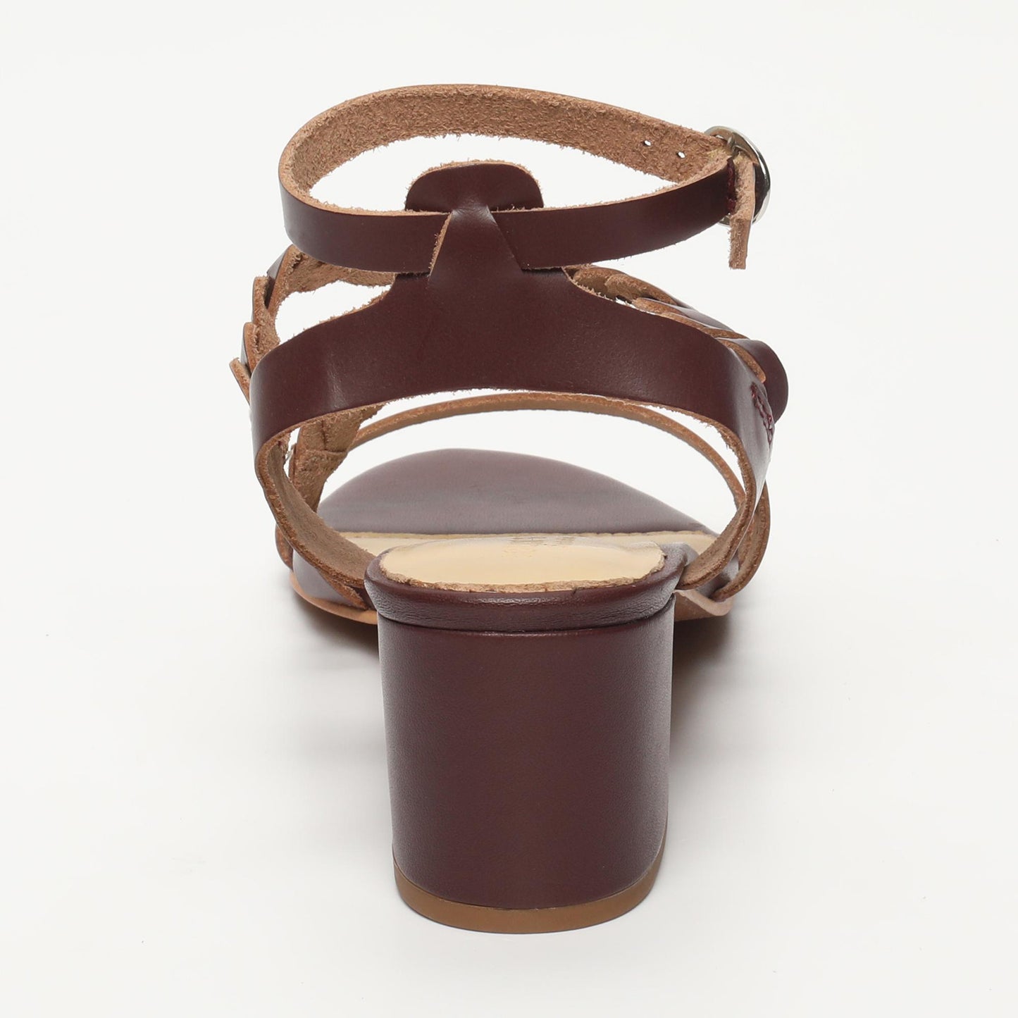KINTA sandales en cuir burgundy