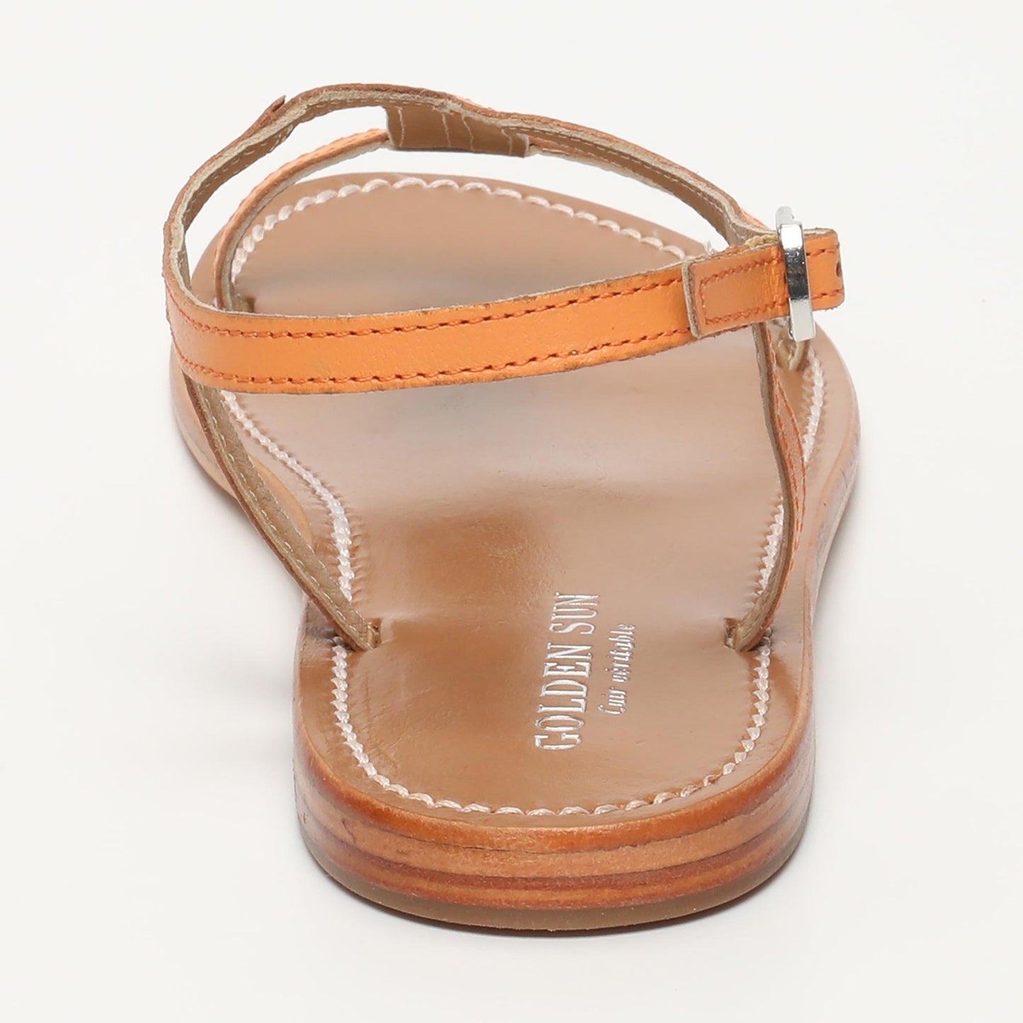 KIRBY sandales en cuir orange