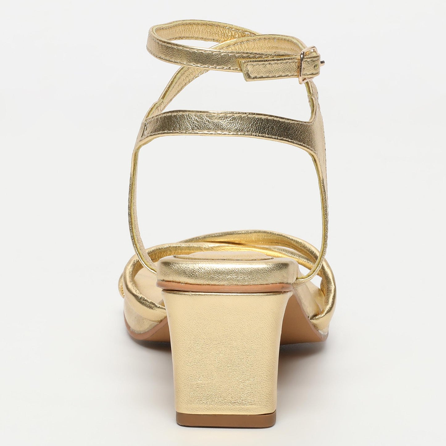 LEIKA sandales en cuir dark gold