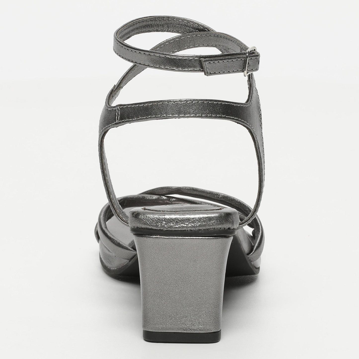 LEIKA sandales en cuir pewter