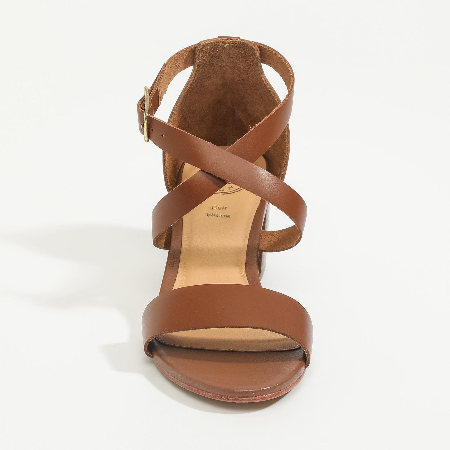 MATIS sandales en cuir camel