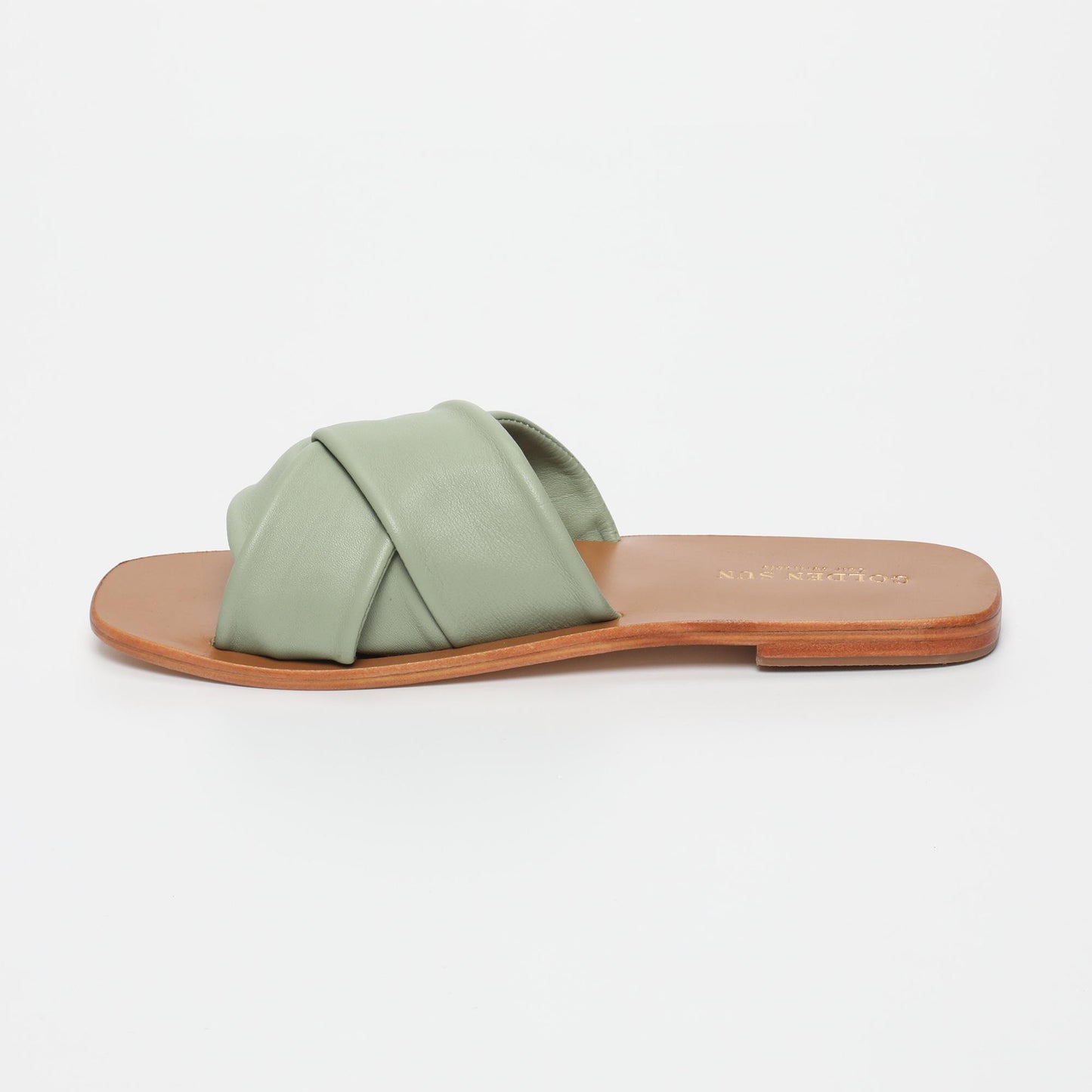 ORIATA sandales en cuir lt green