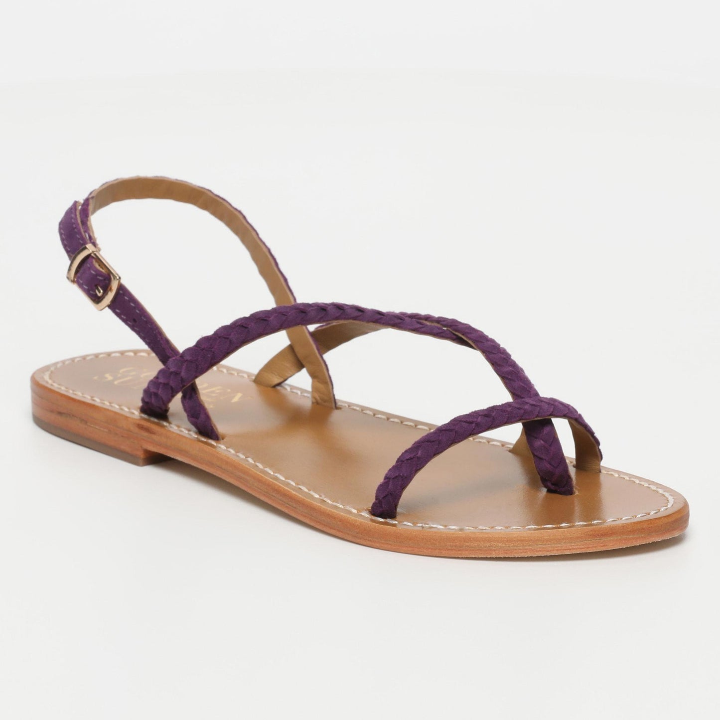 ORIOLE sandales en cuir amethyst