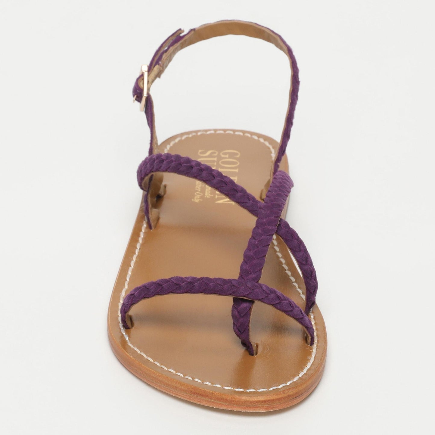 ORIOLE sandales en cuir amethyst