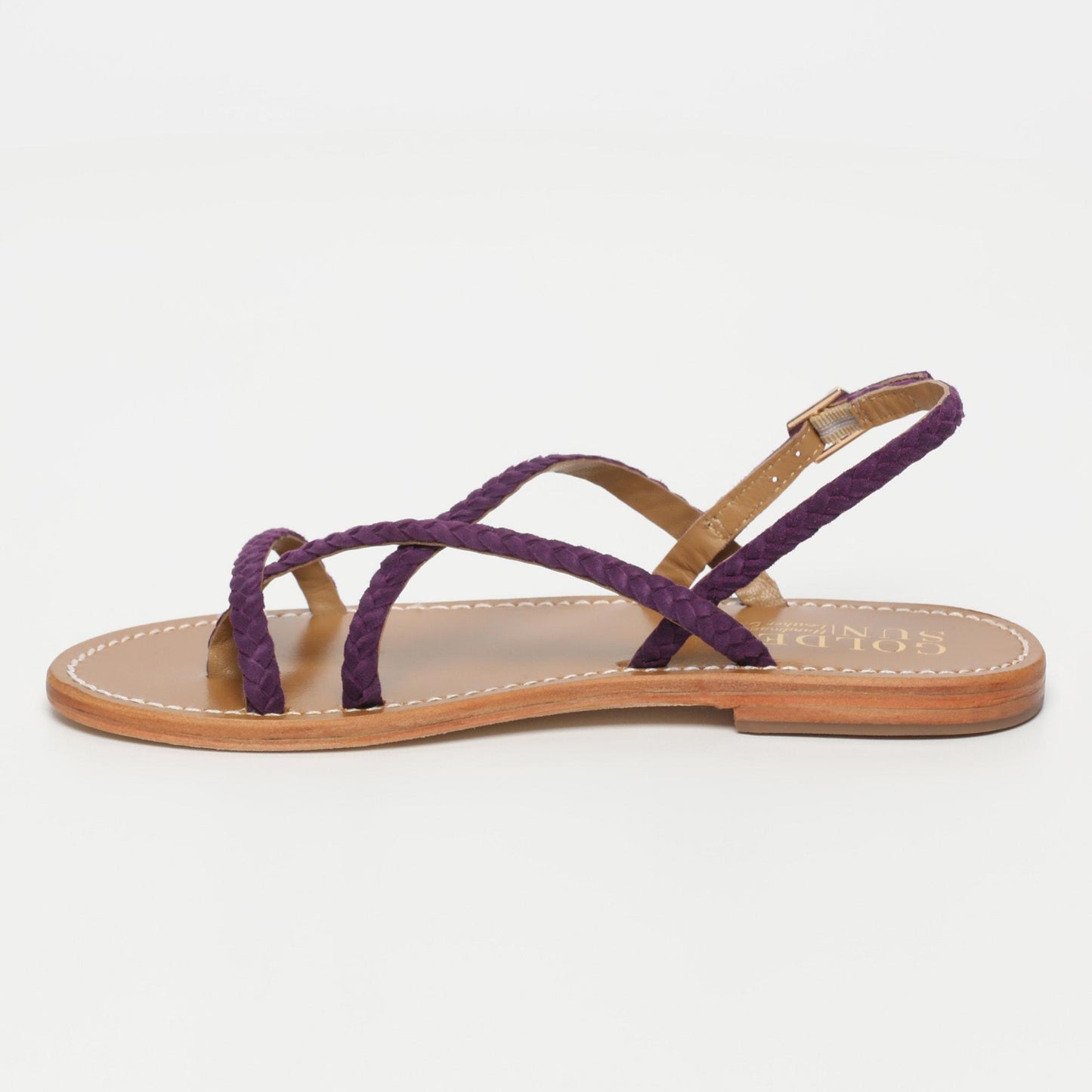 ORIOLE sandales en cuir amethyst