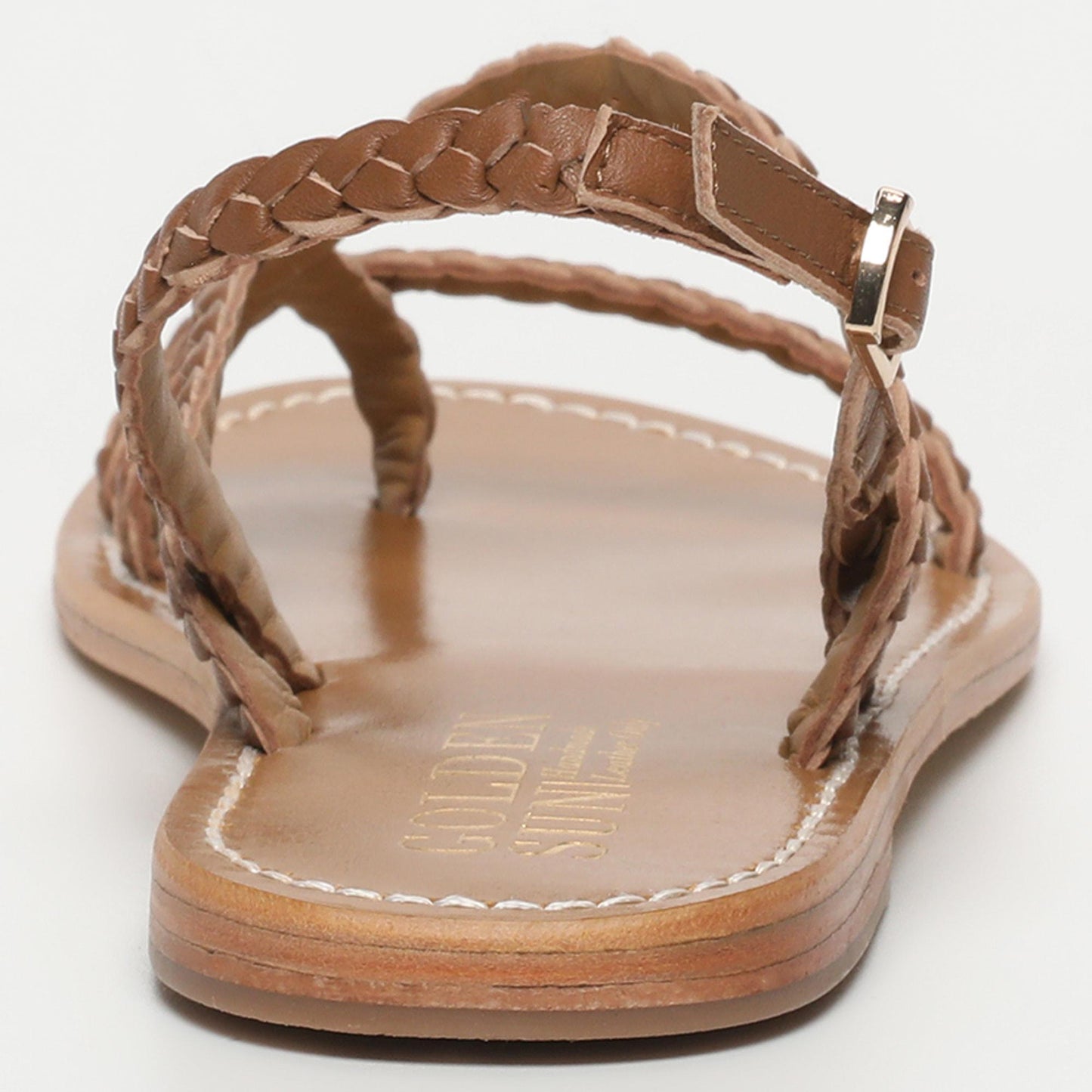 ORIOLE sandales en cuir camel