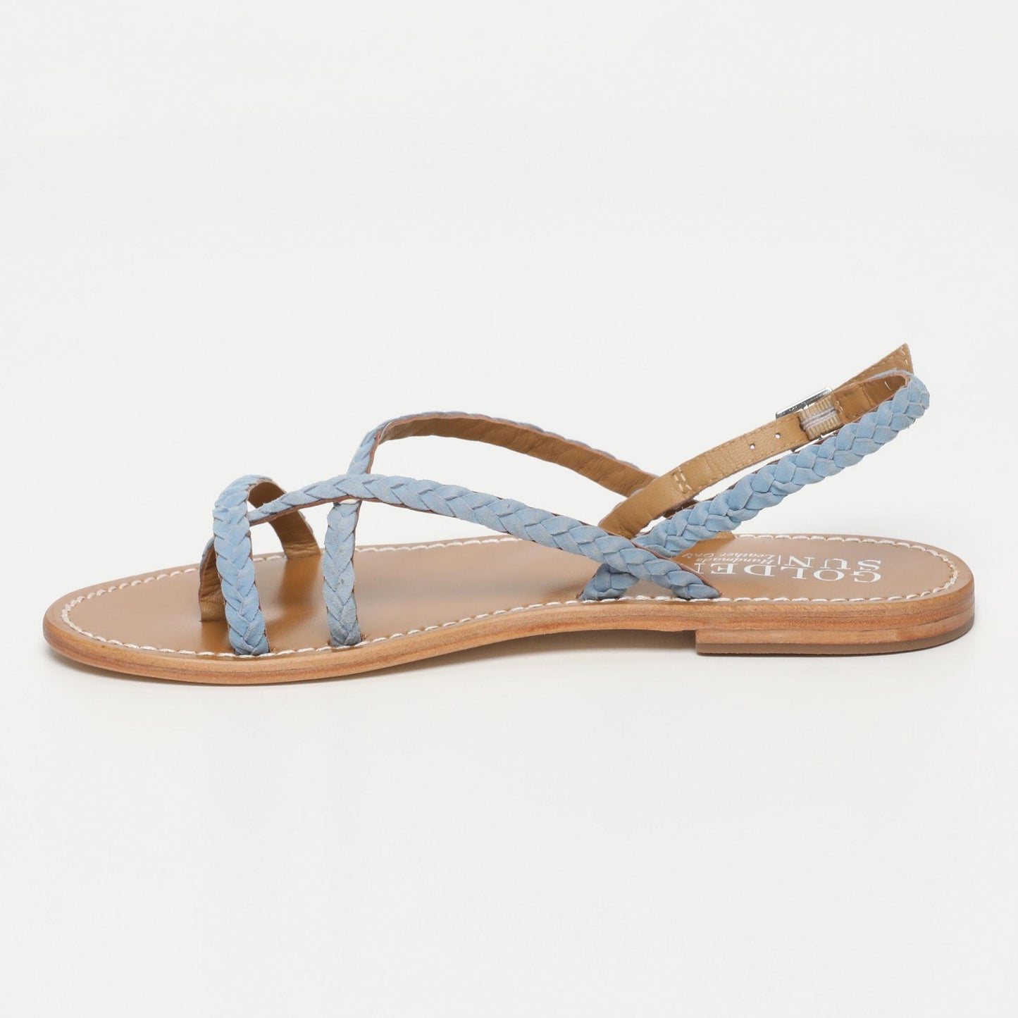 ORIOLE sandales en cuir light blue