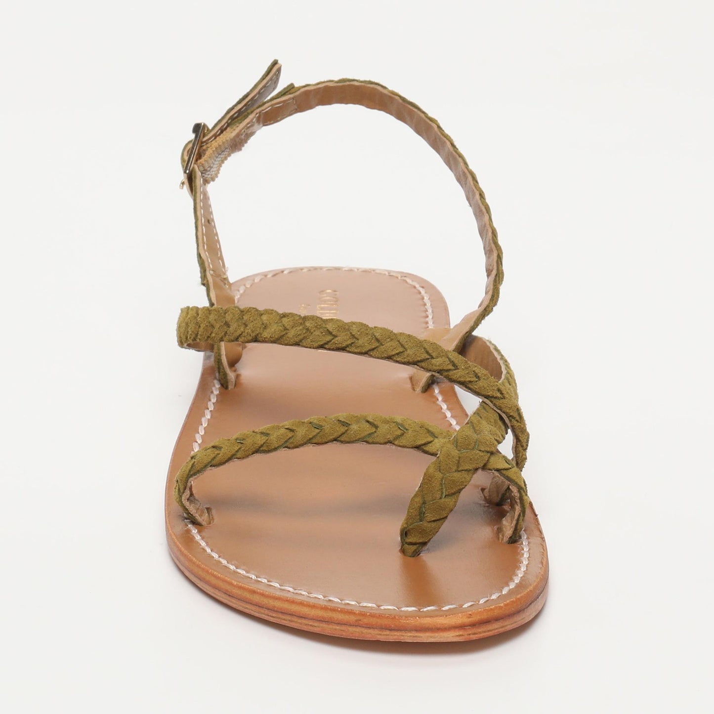 ORIOLE sandales en cuir olive