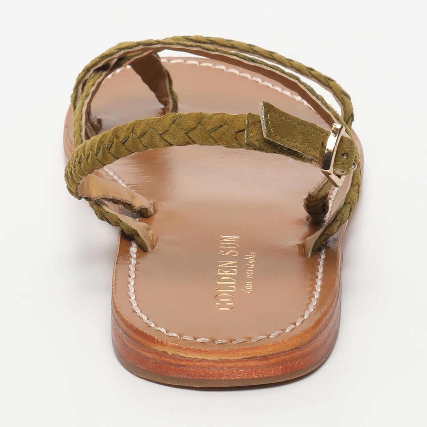 ORIOLE sandales en cuir olive