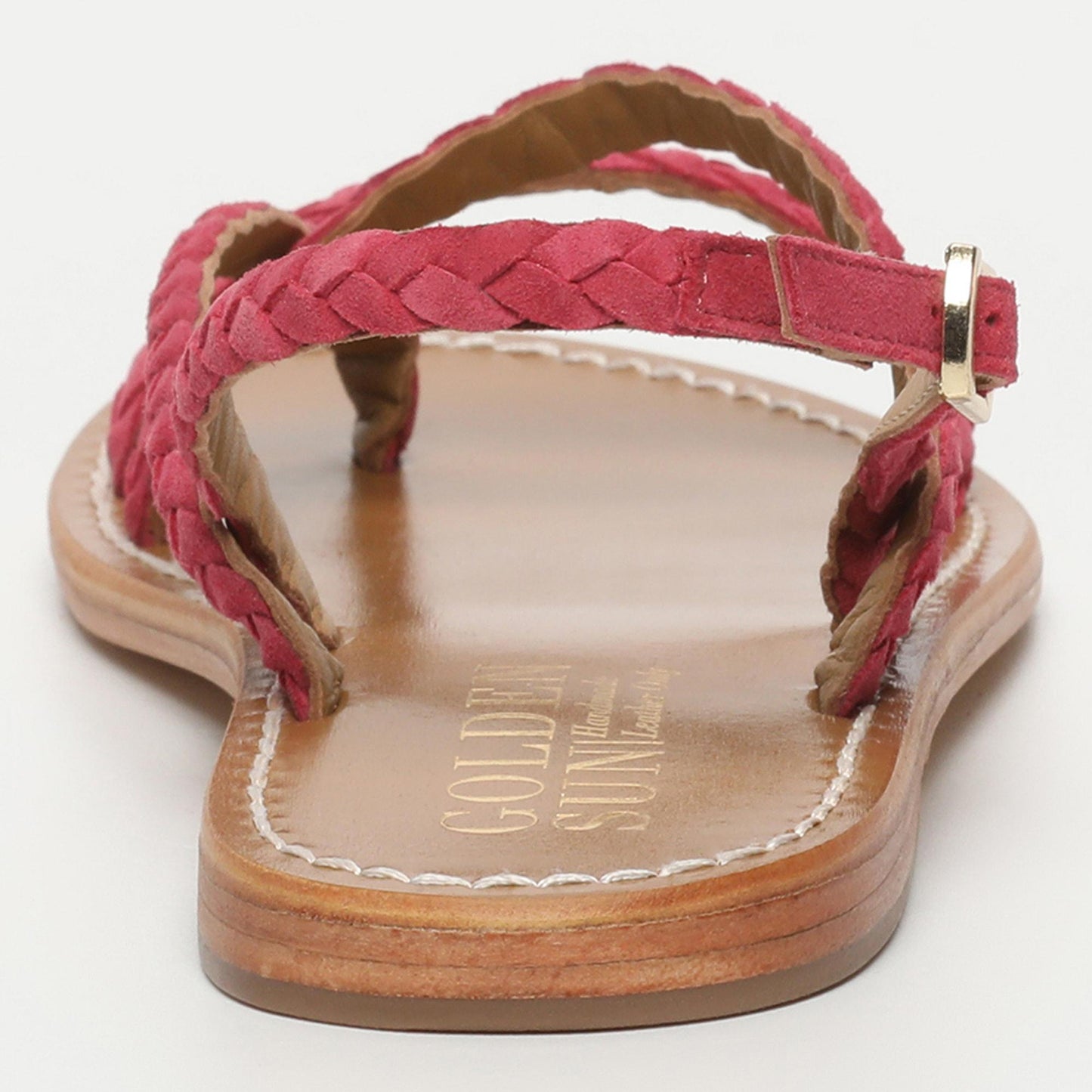ORIOLE sandales en cuir raspberry