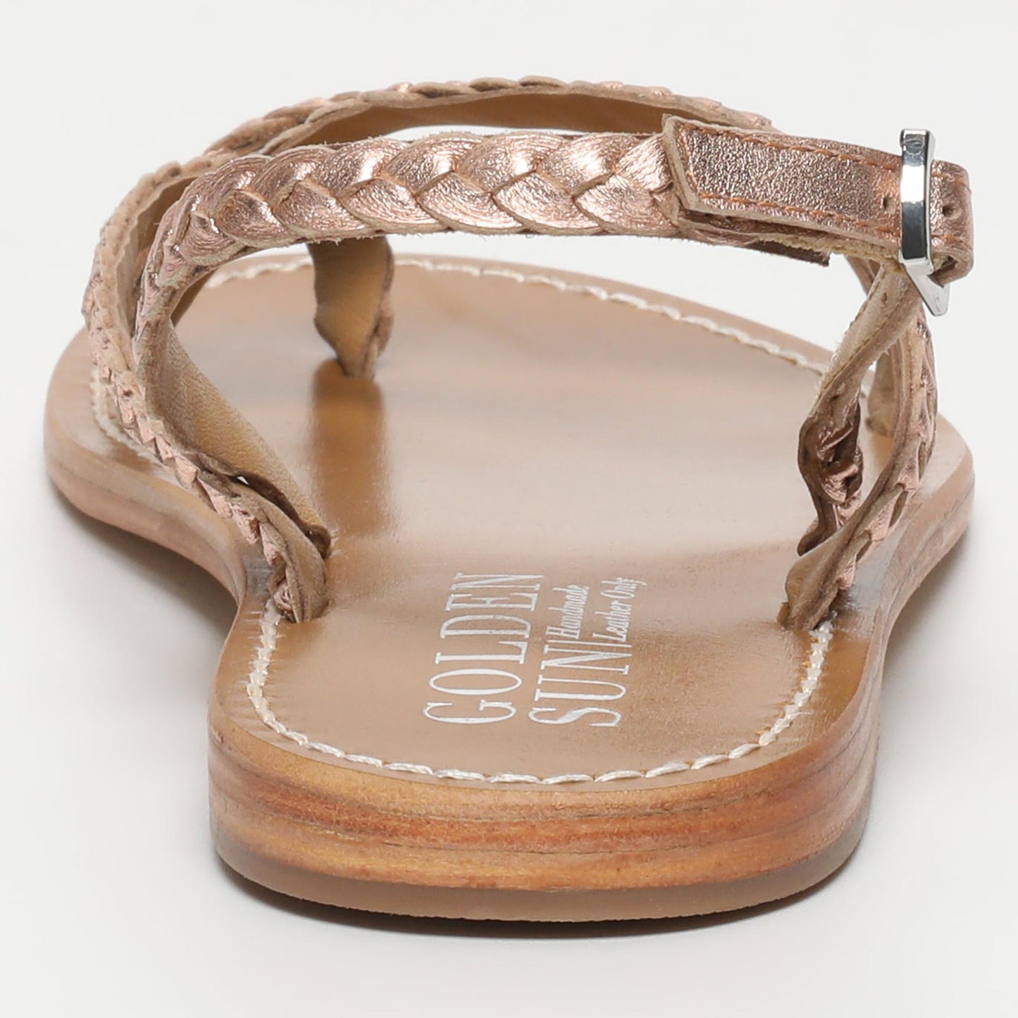 ORIOLE sandales en cuir rosegold