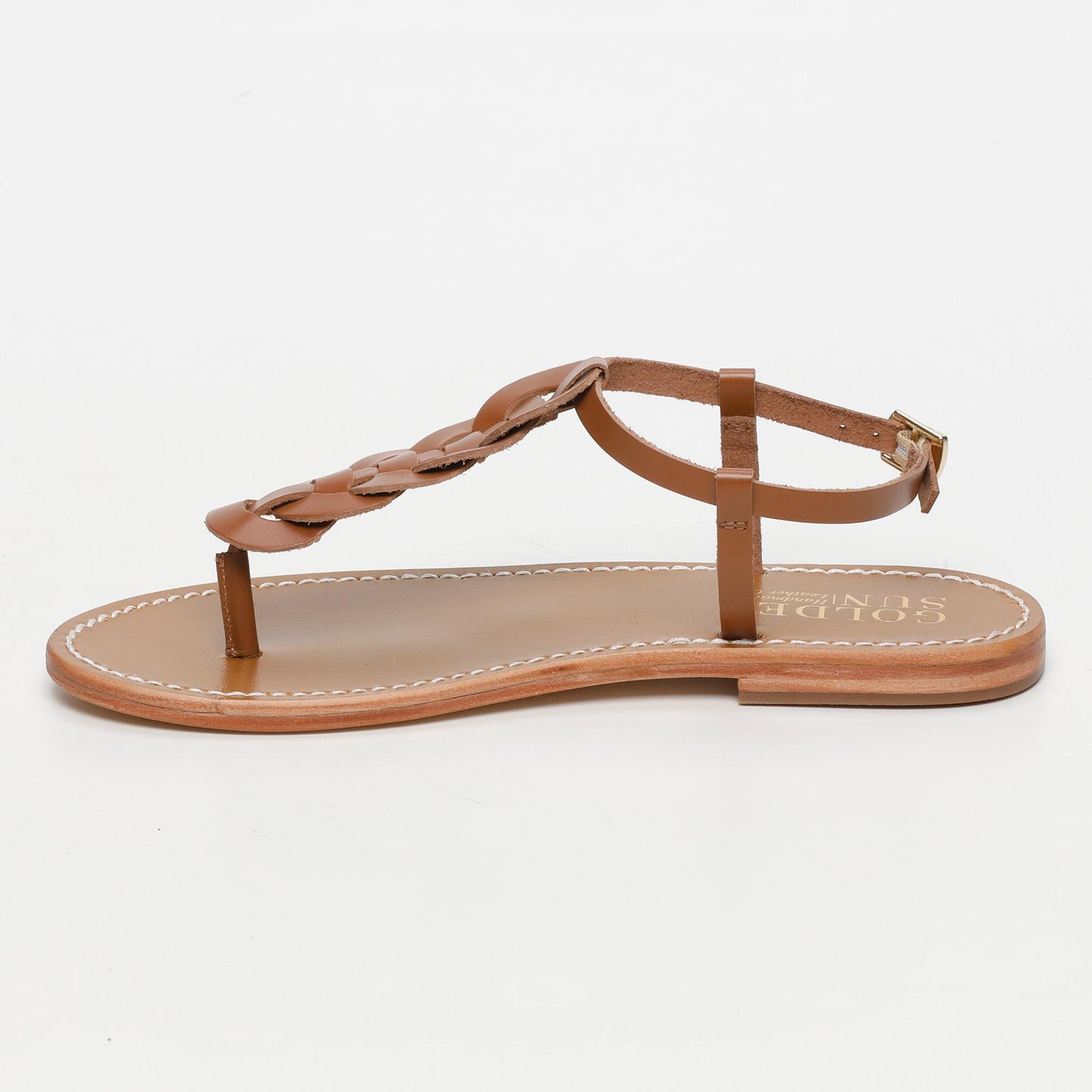 OSSELA sandales en cuir camel