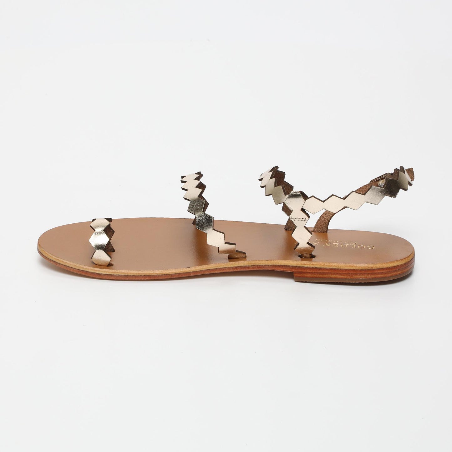 PAISLEY sandales en cuir gold