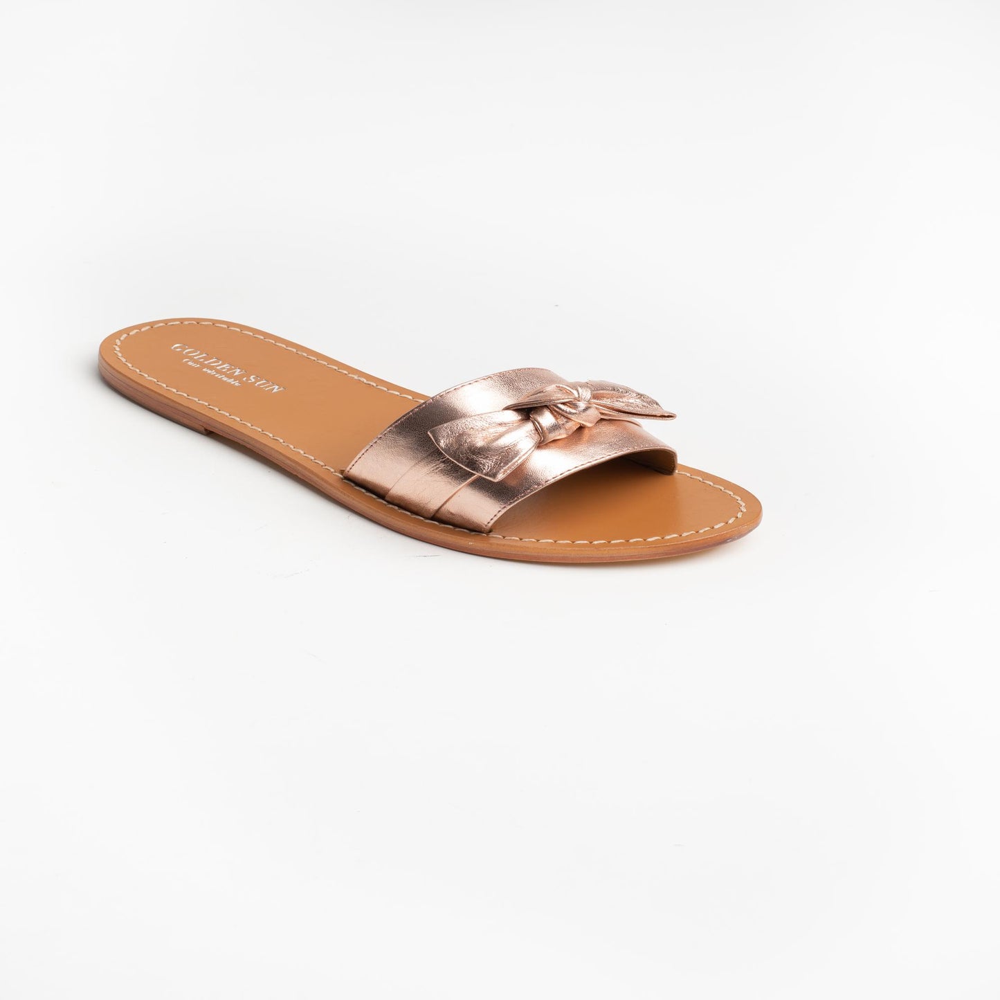 SANDER sandales en cuir rosegold