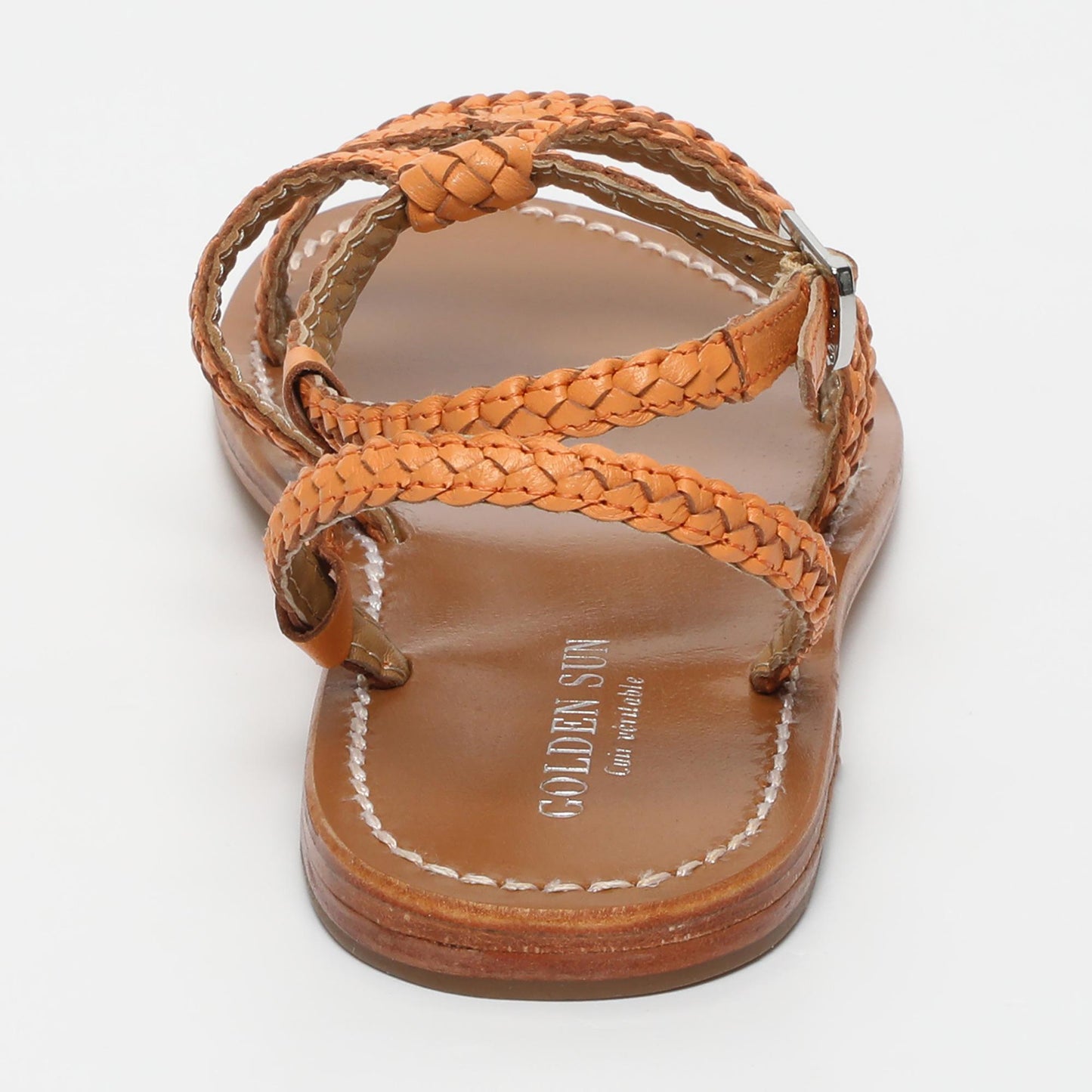 SORRENTO sandales en cuir orange