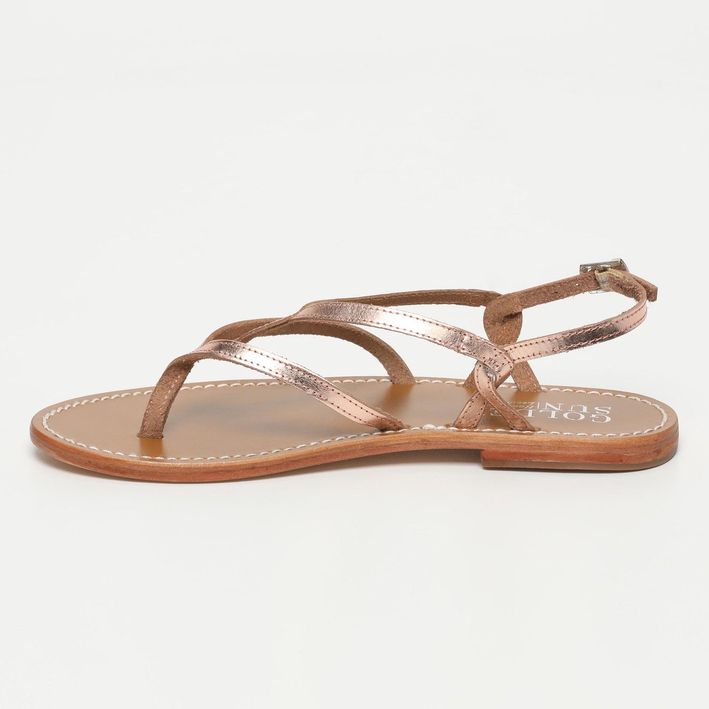SYRINGA sandales en cuir rosegold