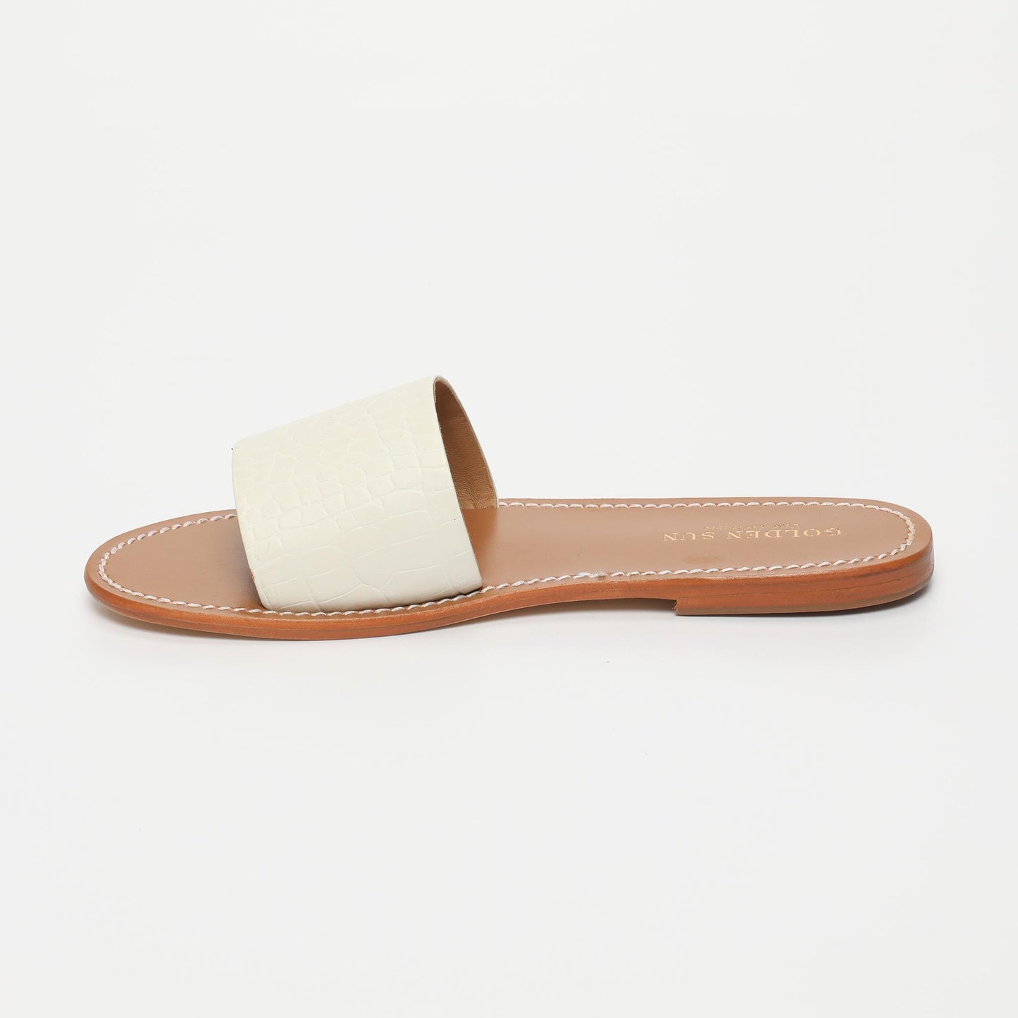 TIMPOOCHEE sandales en cuir white croco