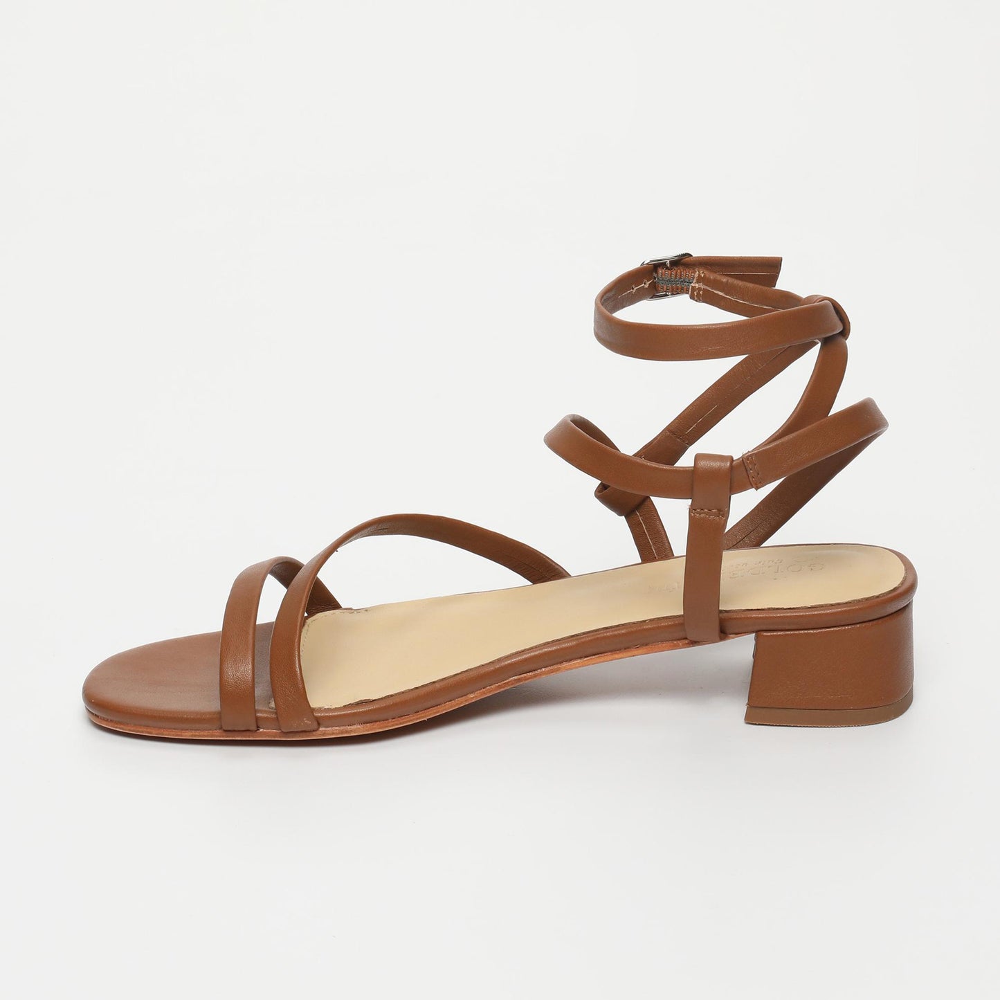 WILLDA sandales en cuir camel