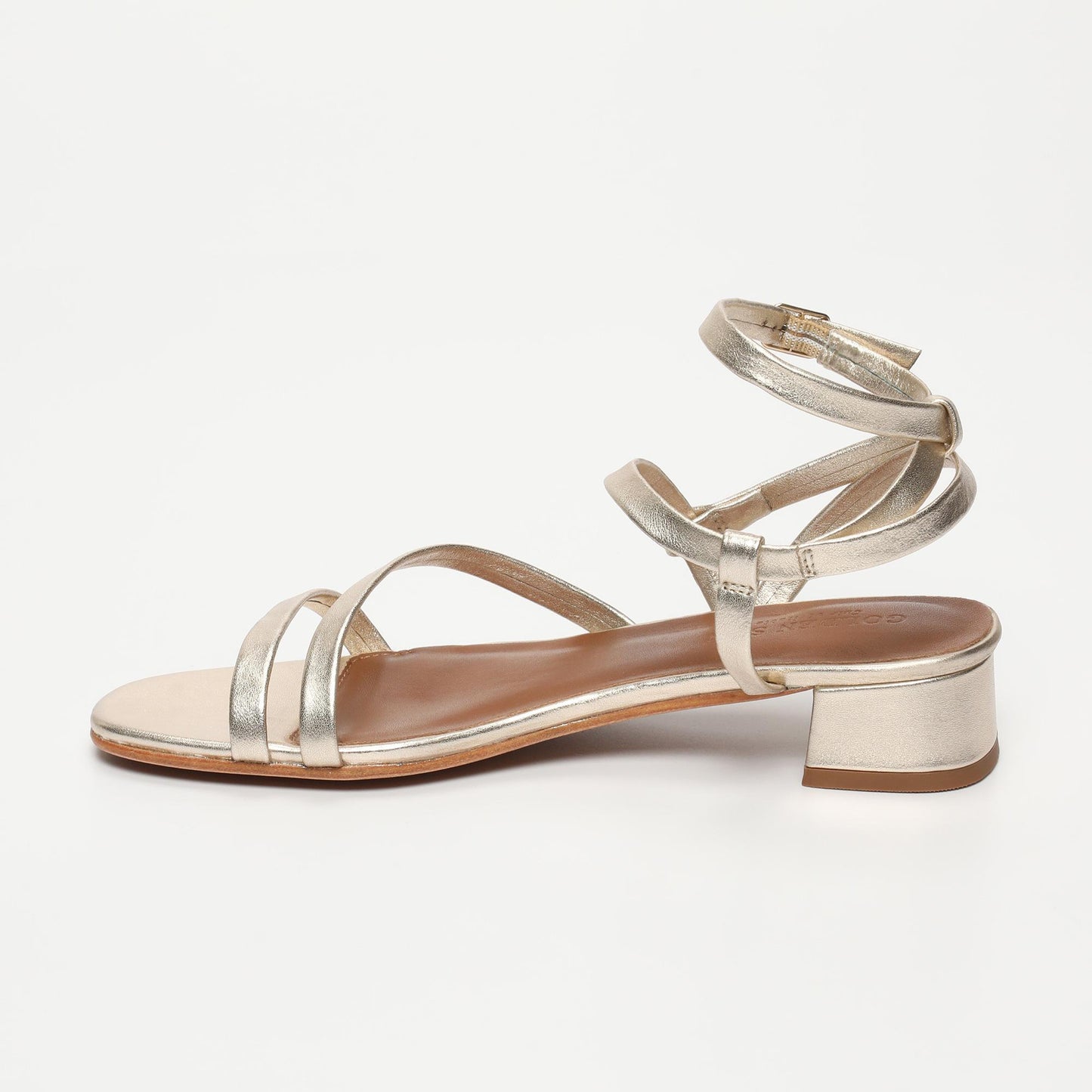 WILLDA sandales en cuir gold