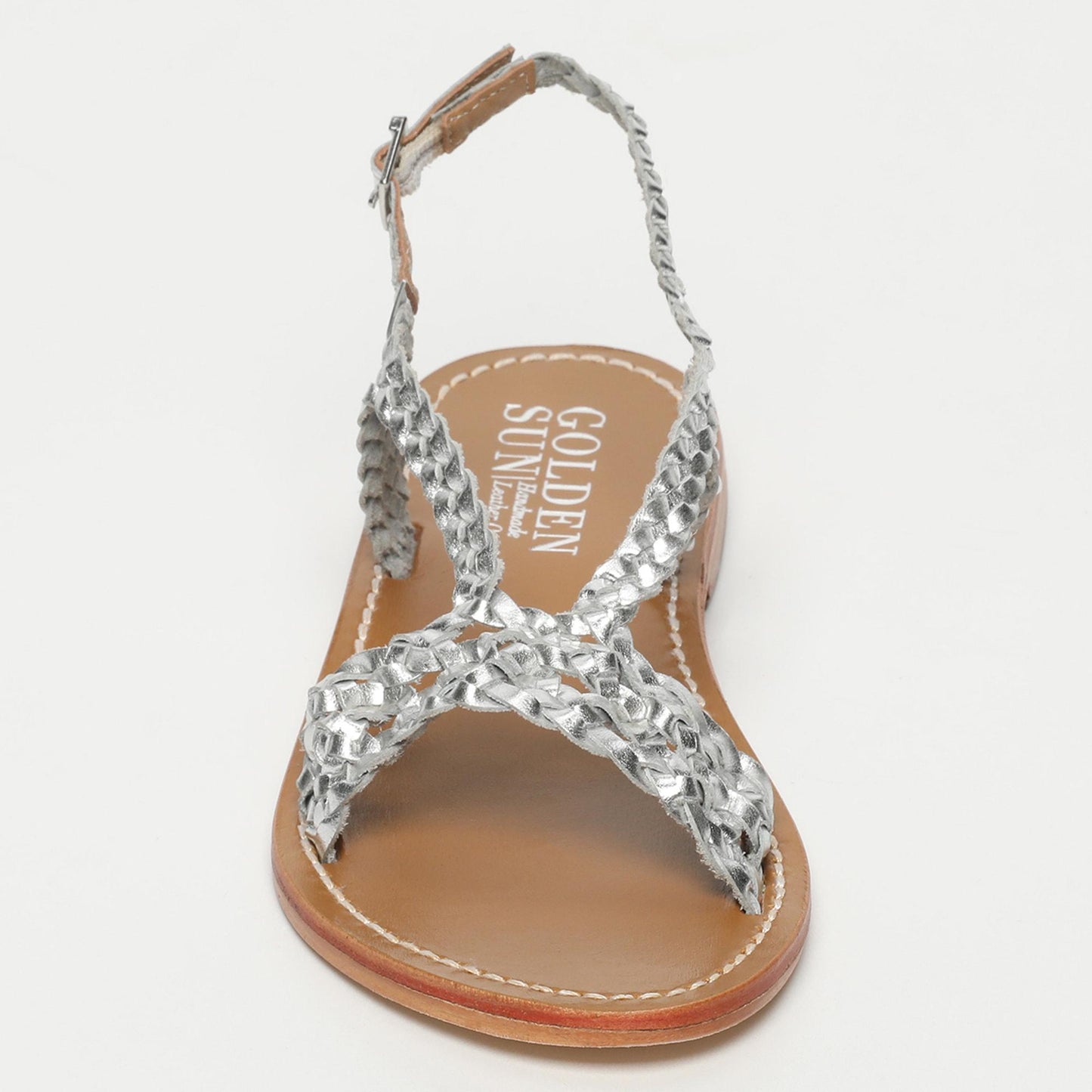 ADILA sandales en cuir silver