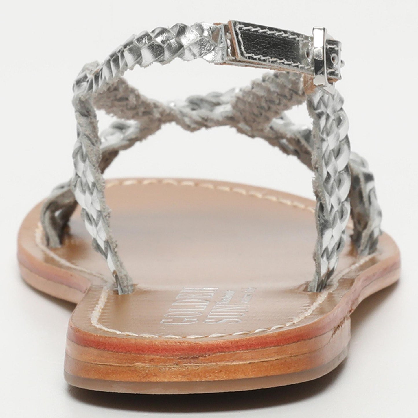ADILA sandales en cuir silver