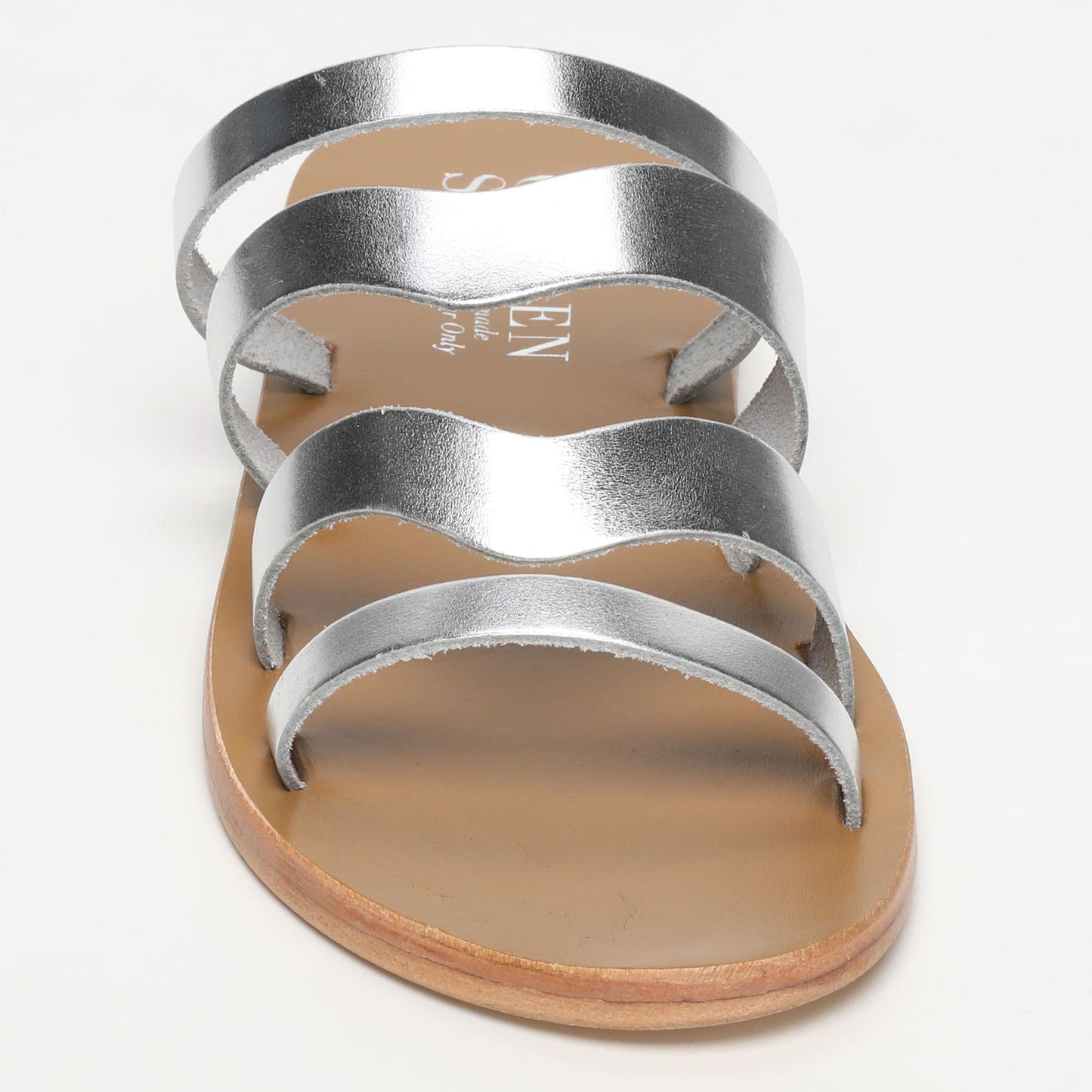 ADRANO sandales en cuir silver