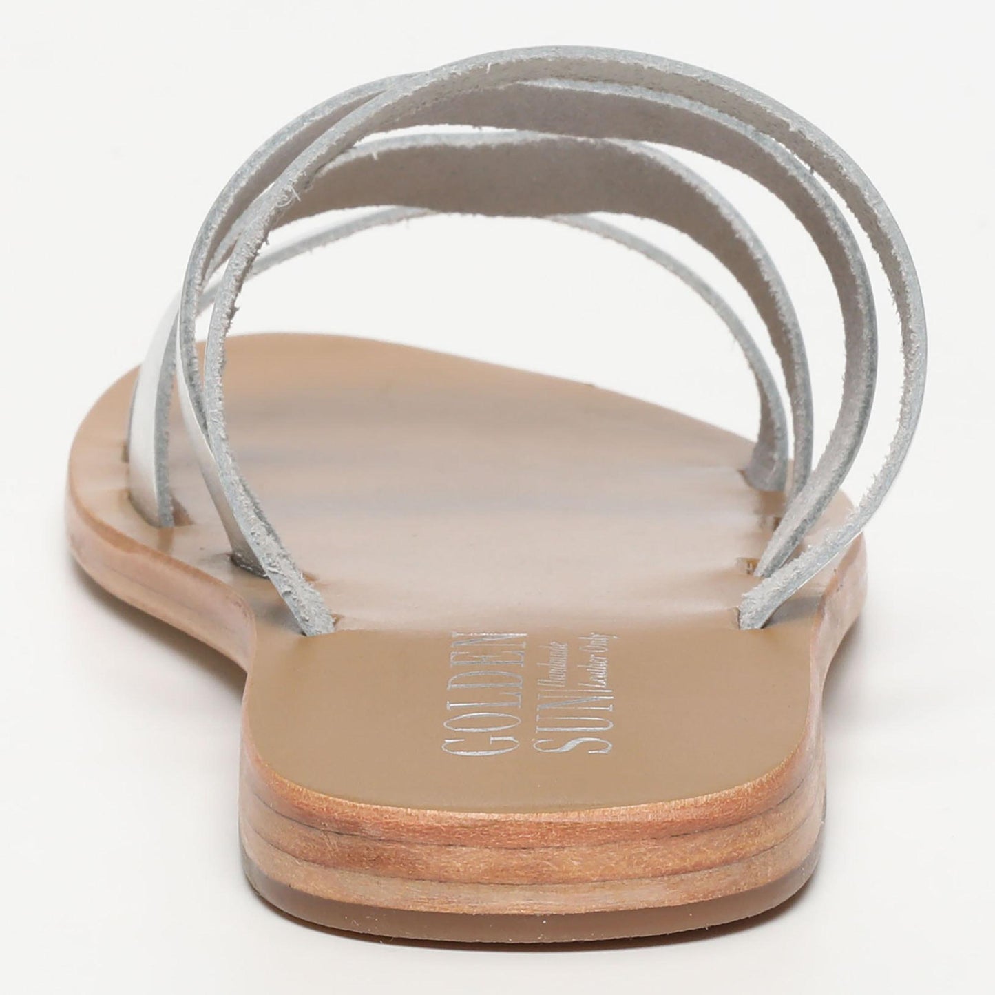 ADRANO sandales en cuir silver